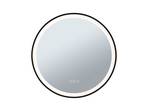 Mirra LED Illuminated Mirror IP44 Dim. Round Ø59 Negru/Mirror - Paulmann