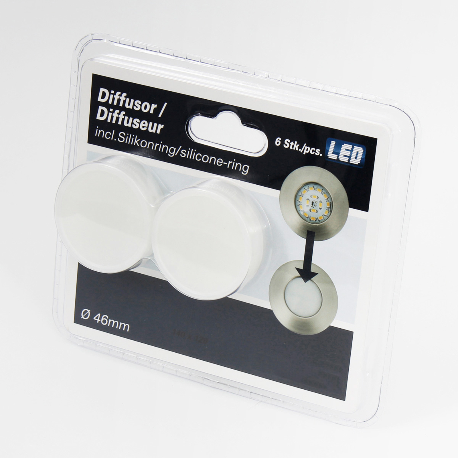 Effizienter LED-Einbaustrahler Nikas IP44