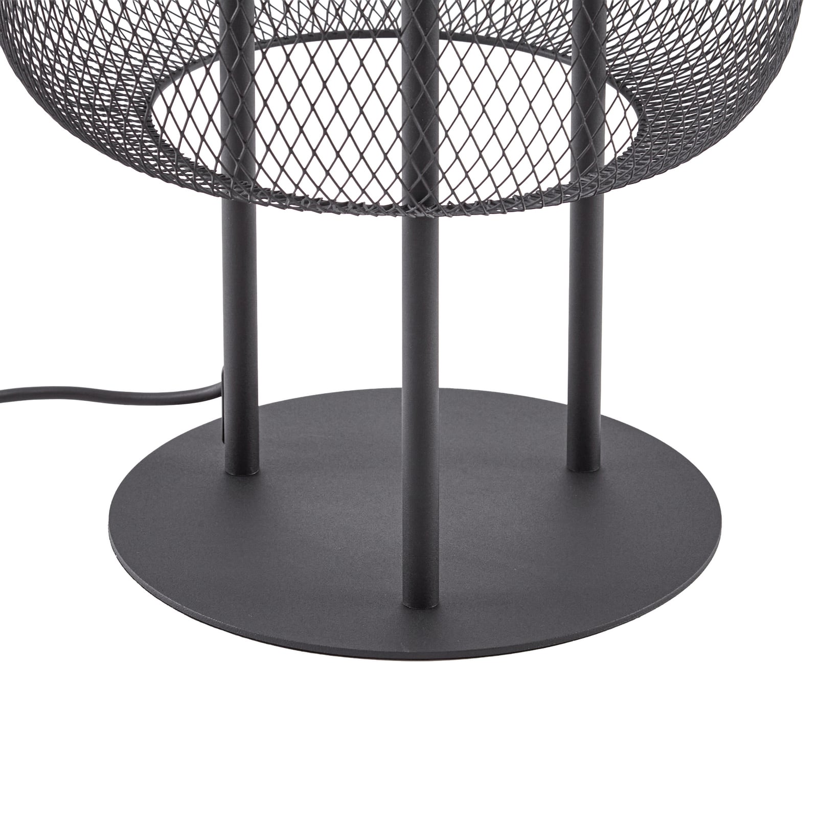 LED podna lampa Korvyn, crna, visina 80 cm, IP44 - Lucande