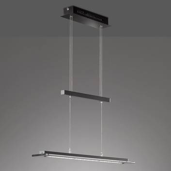 Tenso TW LED-hængelampe med dæmper, sort, 88 cm