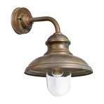 Mill 1595 outdoor wall lamp antique brass/clear