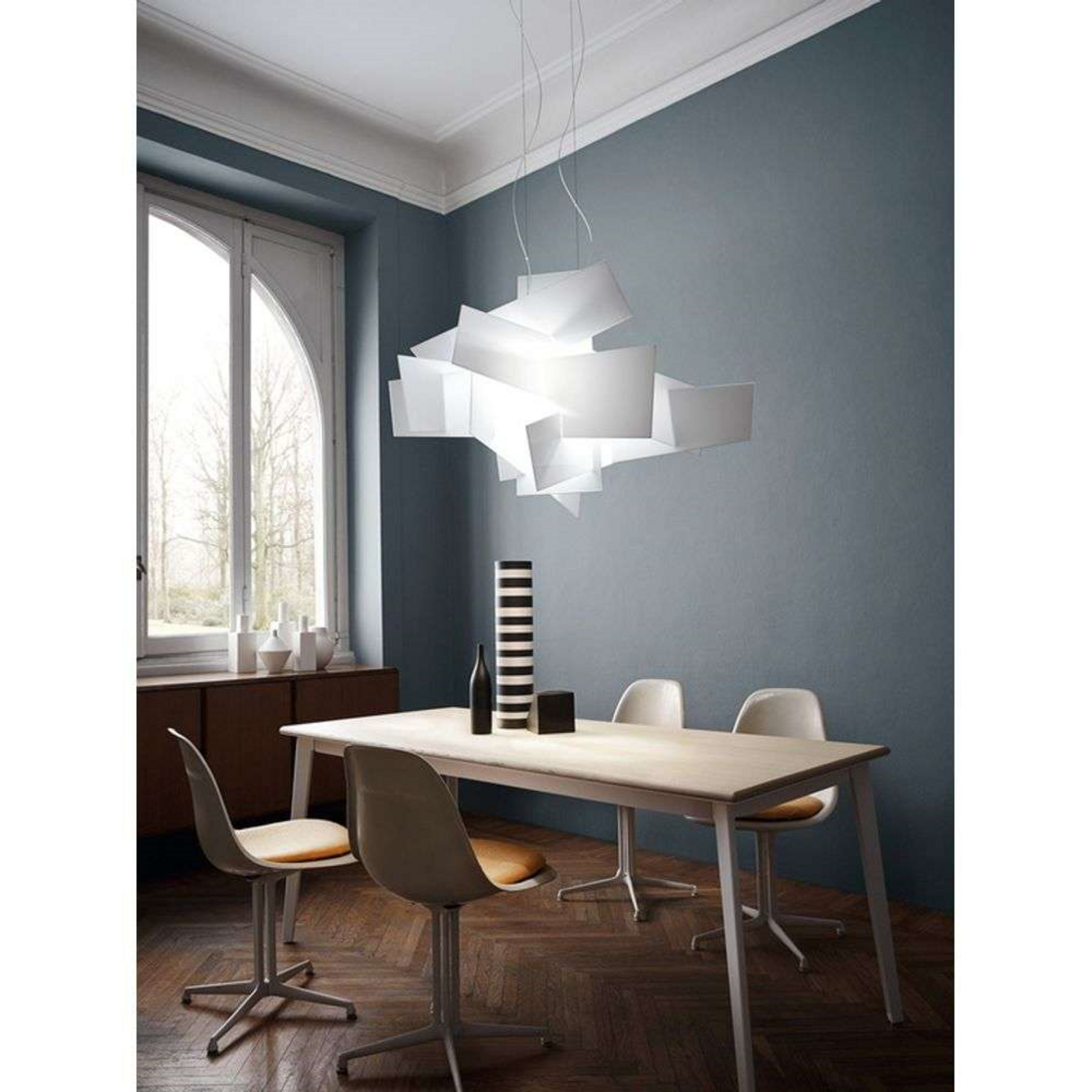 Big Bang LED Large Lustră Pendul Dimmable White - Foscarini