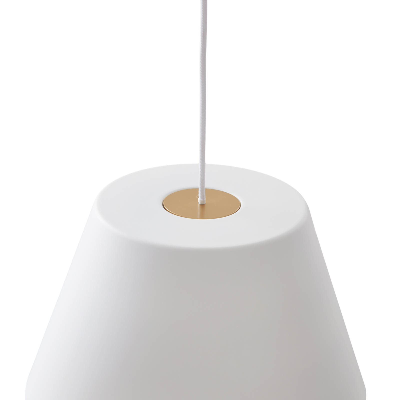 Lucande Mynoria LED-pendel, hvit, aluminium, Ø 35 cm