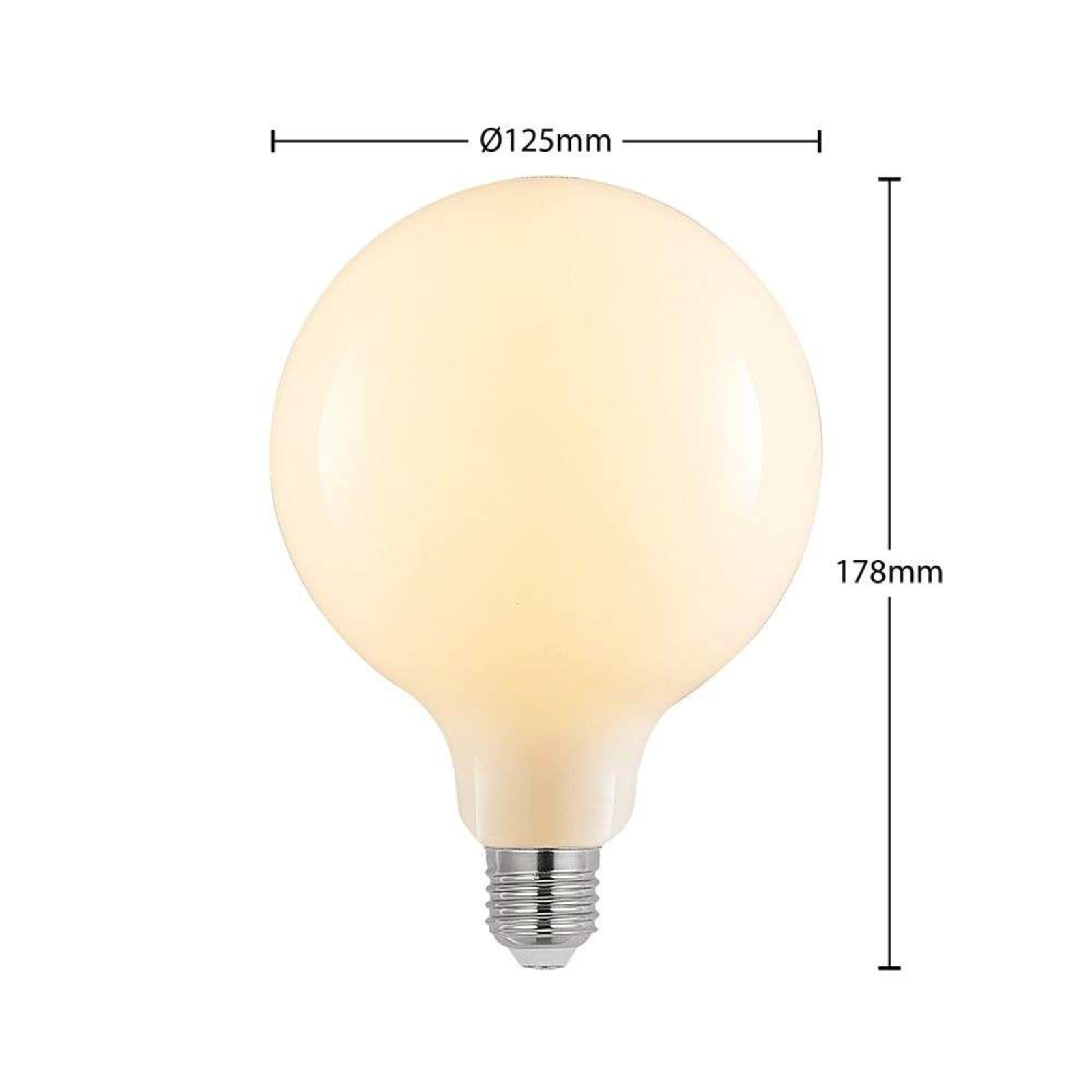 Ljuskälla LED 6W (770lm) Glob G125 Opal Dimbar E27 - Arcchio