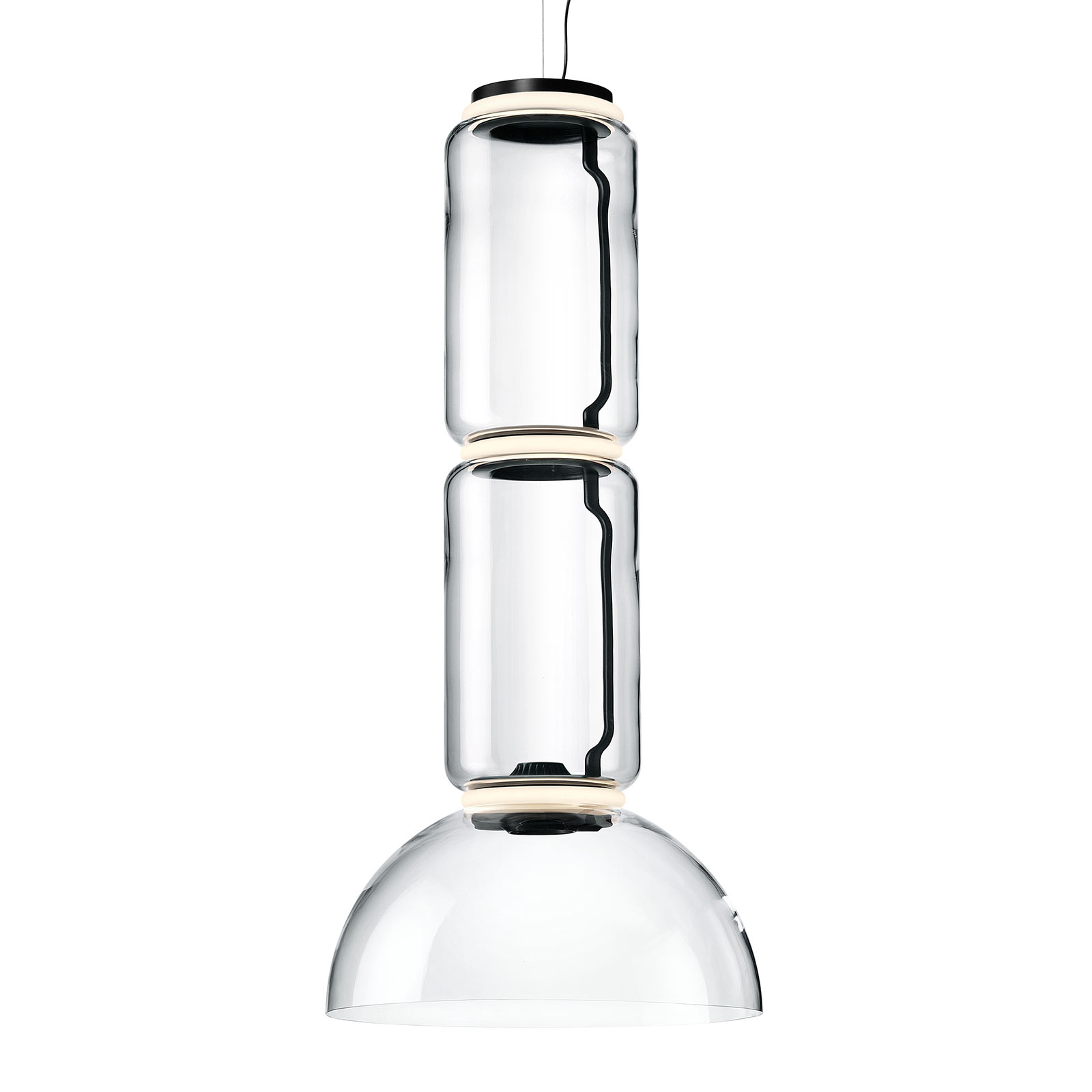 FLOS Noctambule Hängelampe Low Cylinder & Bowl