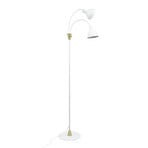 Dyberg Larsen podna lampa Lilje, bijela, visina 135 cm, 2 žarulje.