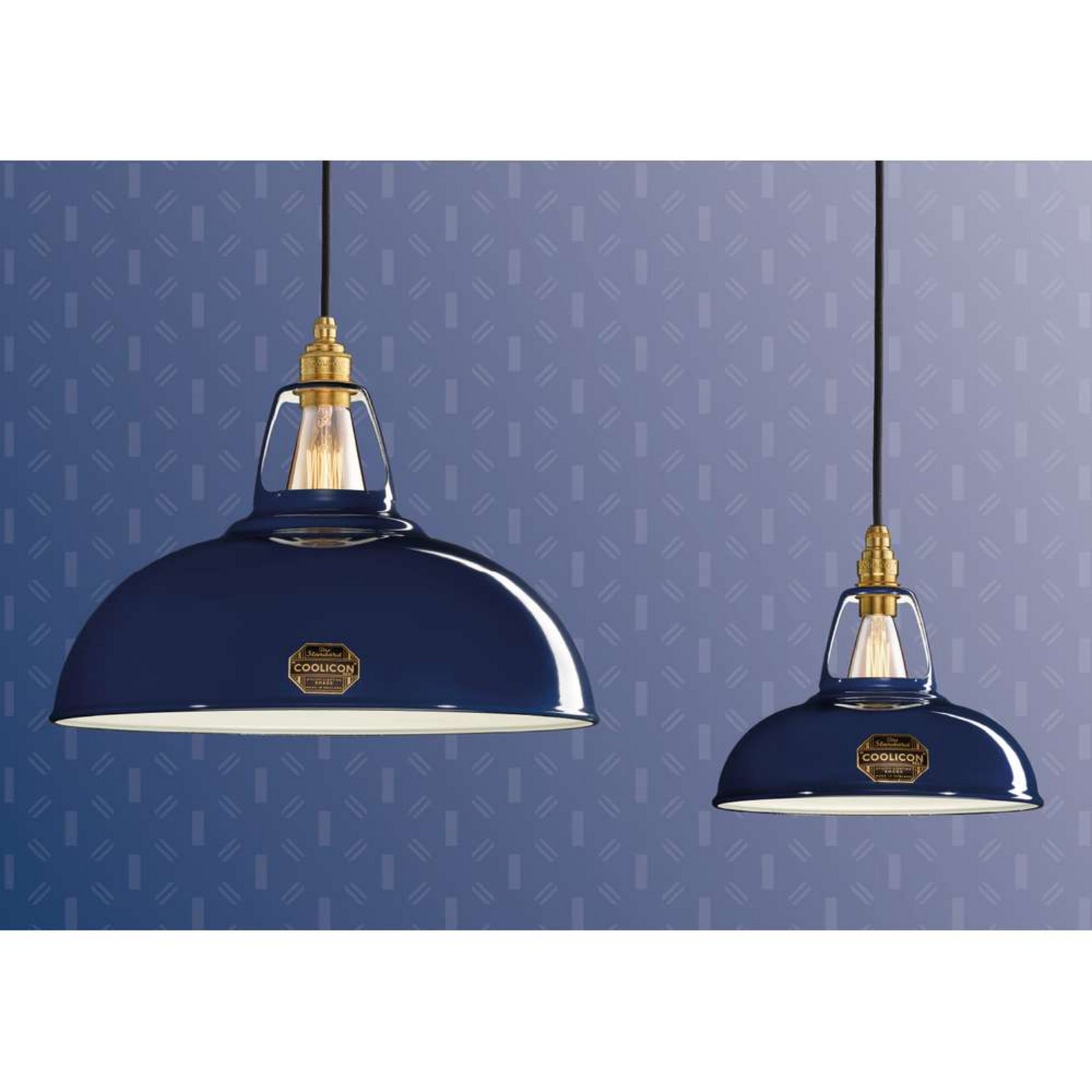 Large 1933 Design Lampada a Sospensione Royal Blue - Coolicon