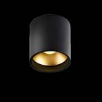 Solo 1 Round Plafonieră 6W 3000K Black/Gold - LIGHT-POINT