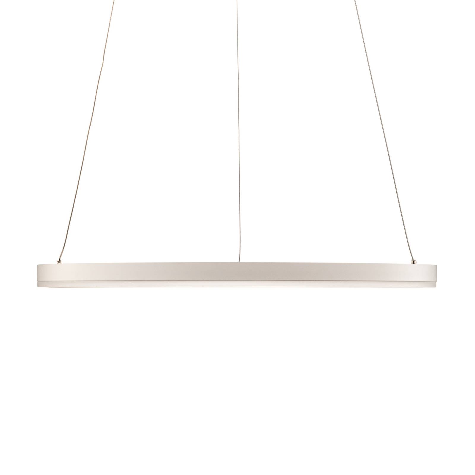 Lampa wisząca Arcchio LED Albiona, biała, 1 pierścień, Ø 60 cm