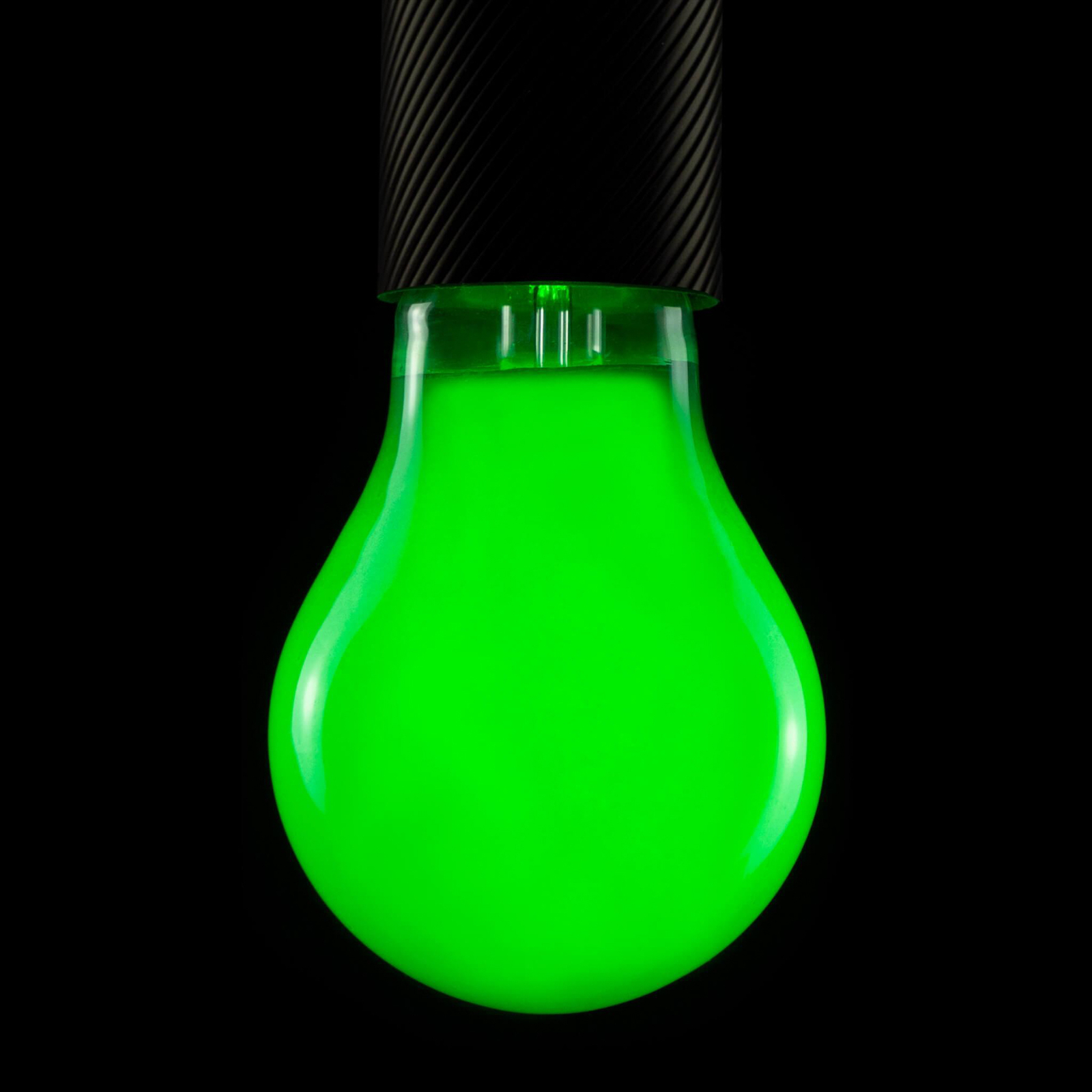 LED-Leuchtmittel, grün, E27, 2 W, dimmbar