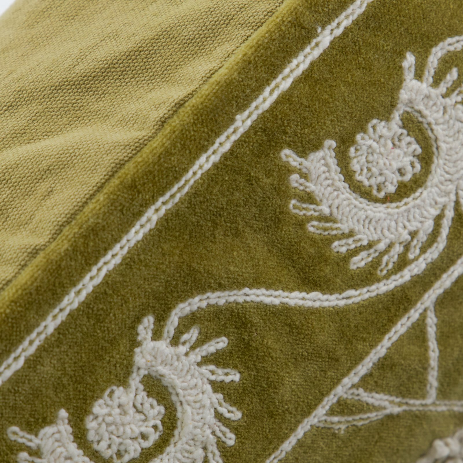 HDRica cushion cover, mustard yellow/white, 50 x 50 cm - House Doctor