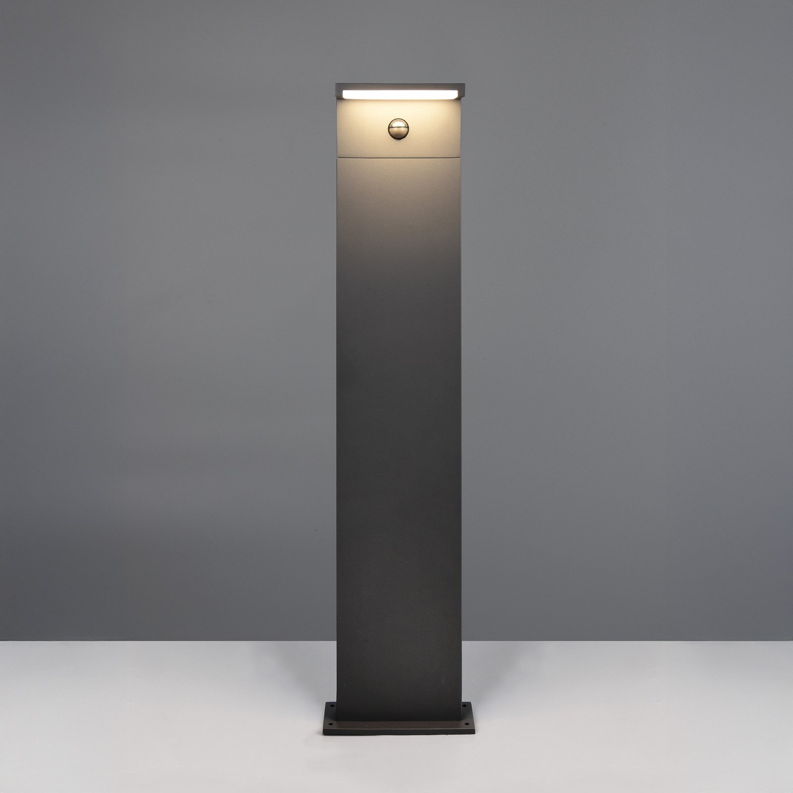 LED-Wegelampe Ravi, anthrazit, Höhe 100 cm, Sensor, IP54