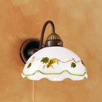 KOLARZ Nonna zidna lampa s motivom grožđa