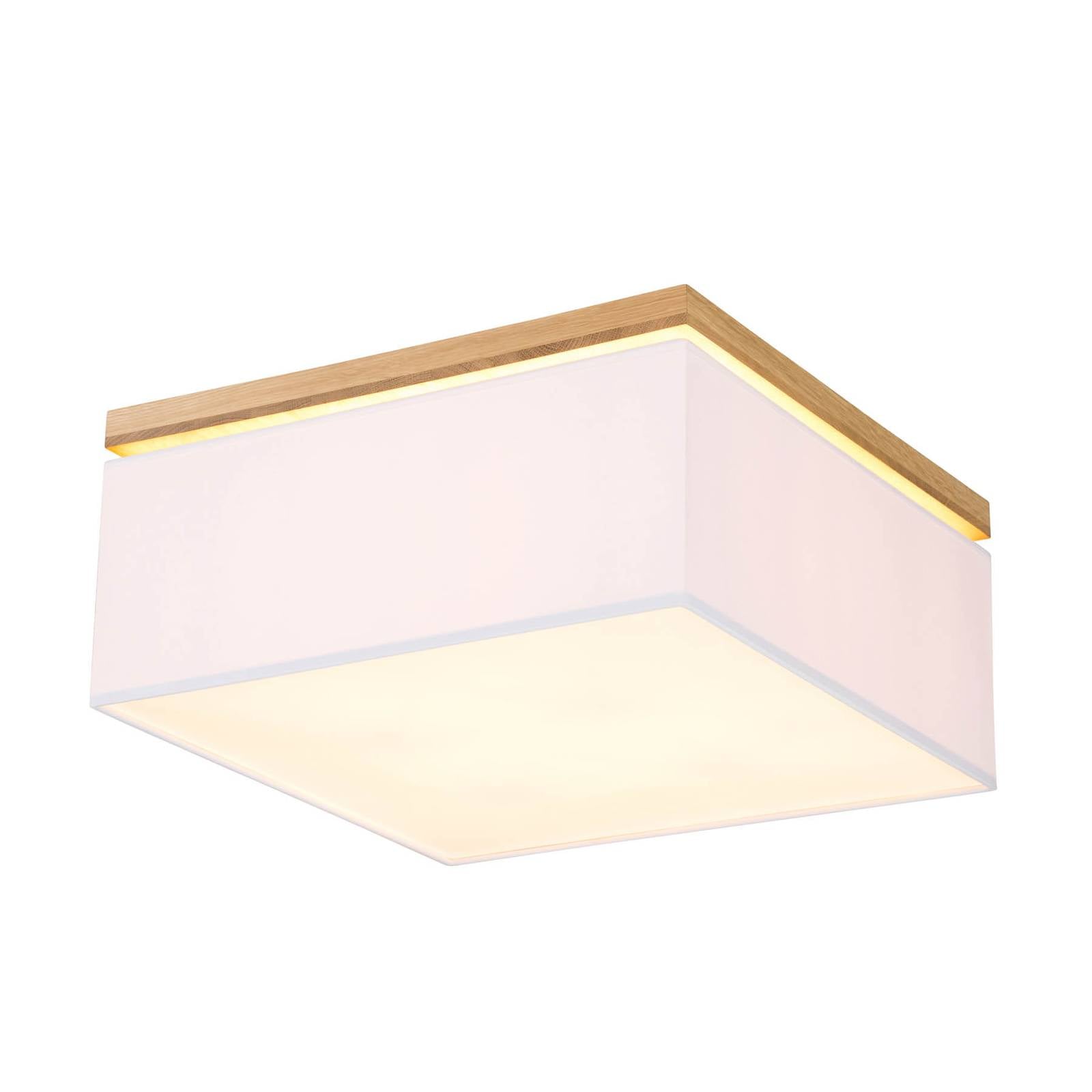 Taklampa Canvas, 45cm x 45cm, vit