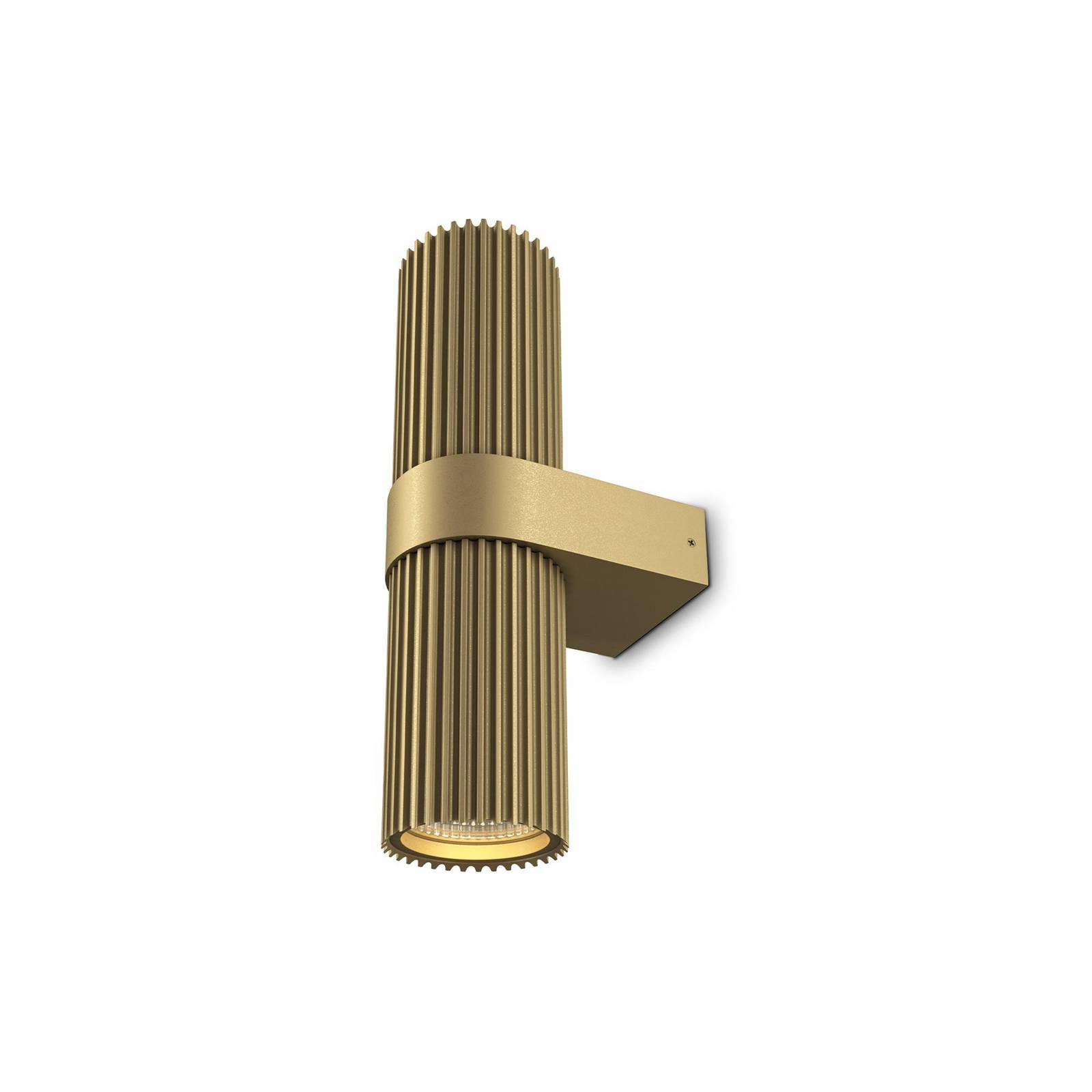 Wandleuchte DYNAMICS, goldfarben, Höhe 23 cm, Metall up/down
