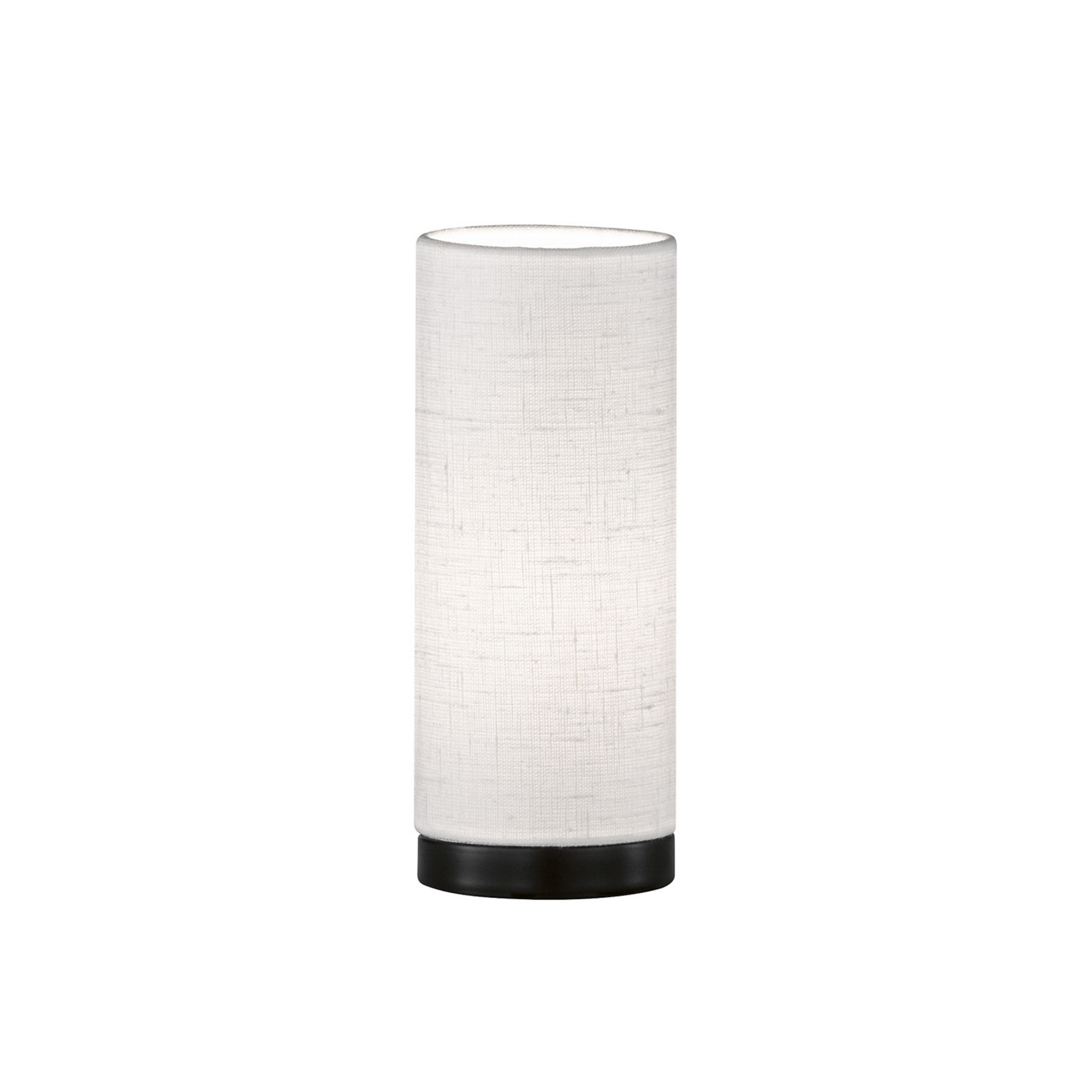 Candeeiro de mesa Thor, altura 25 cm, branco/preto