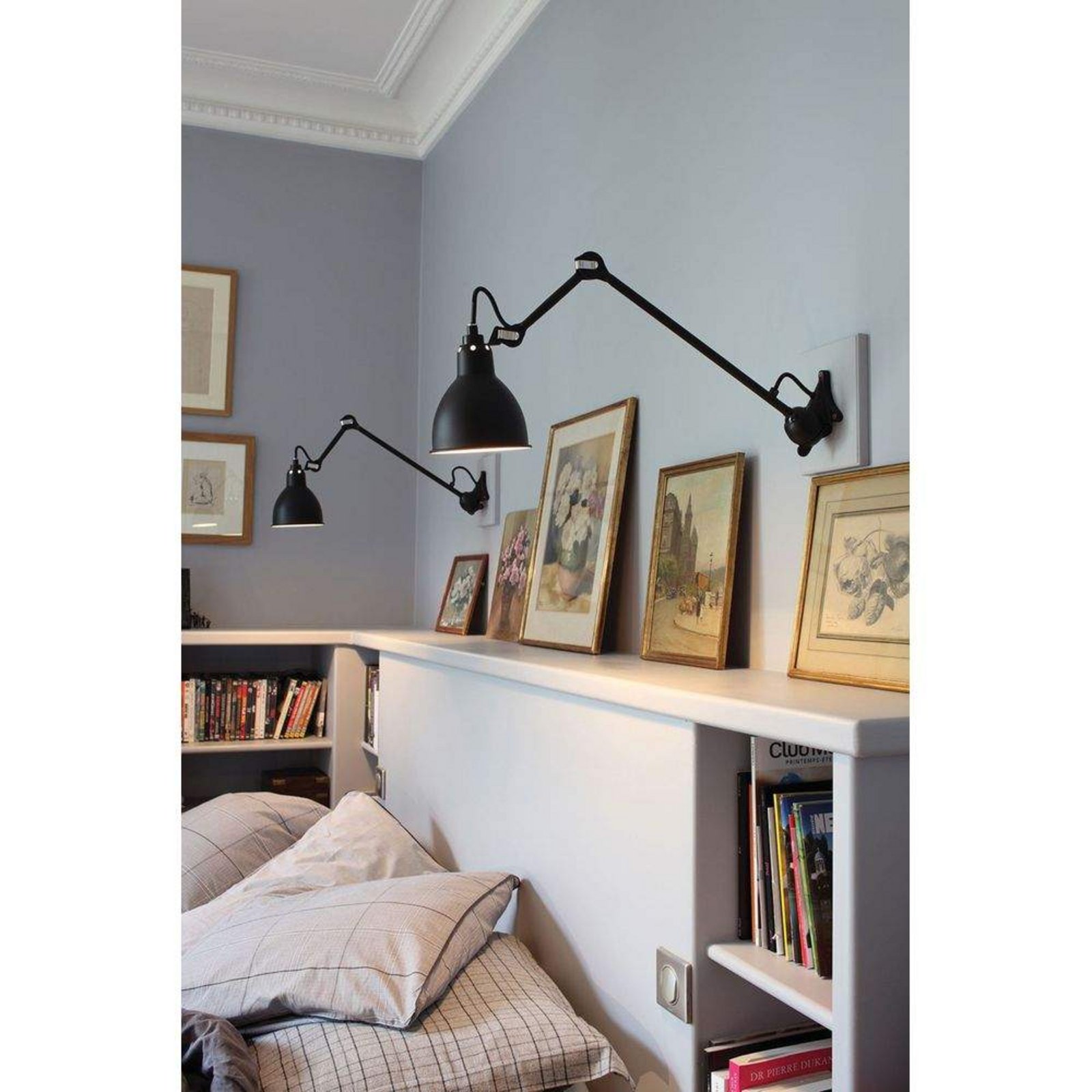 222 XL Aplică de Perete Black/Raw Copper - Lampe Gras