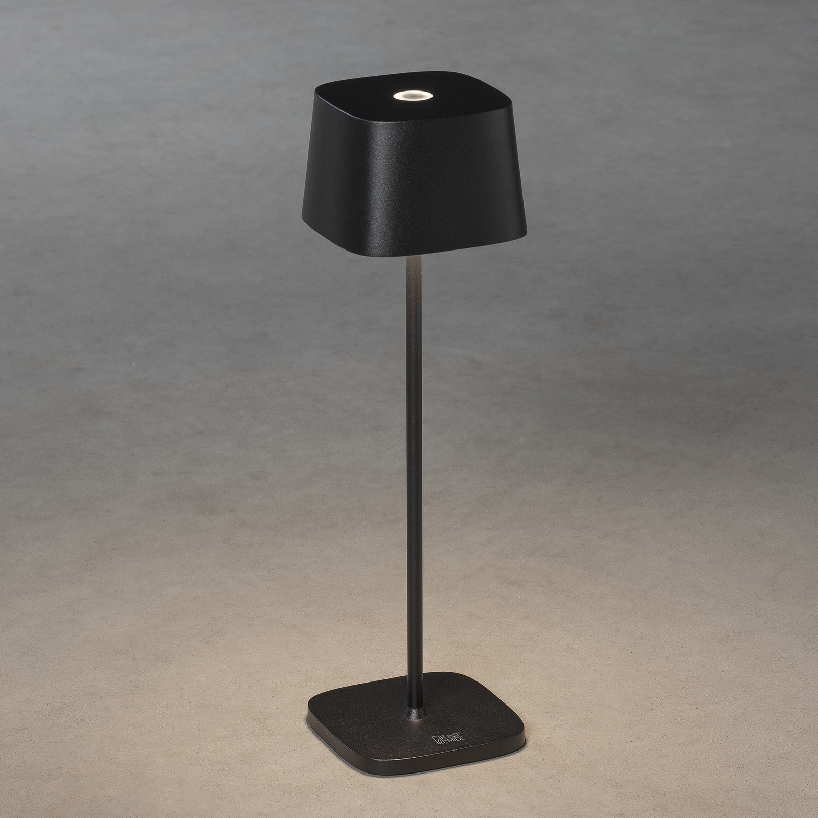 "Capri" LED stalinis lauko šviestuvas, juodas