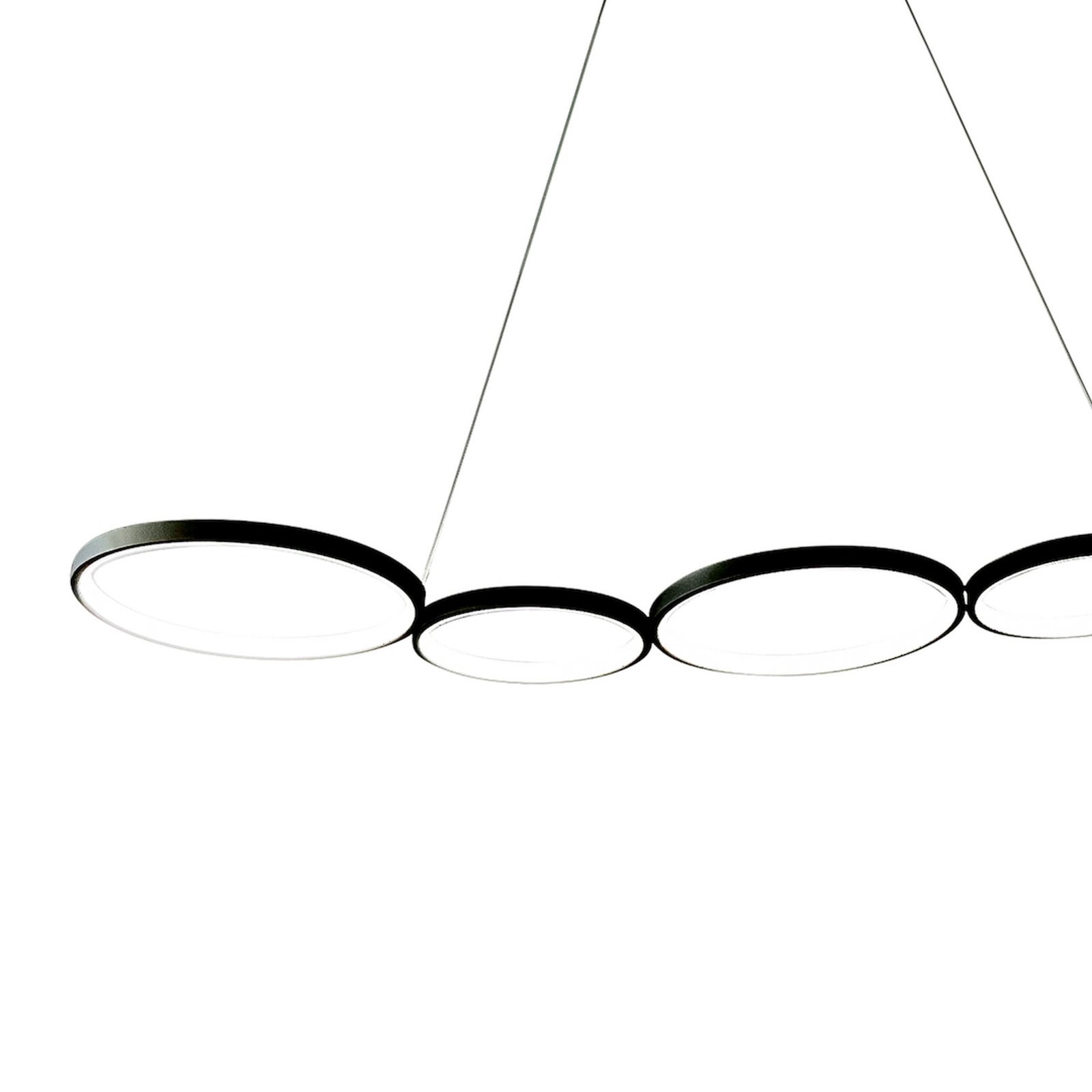 LED-Hängeleuchte Olympia, Metall, schwarz, 4.000 K