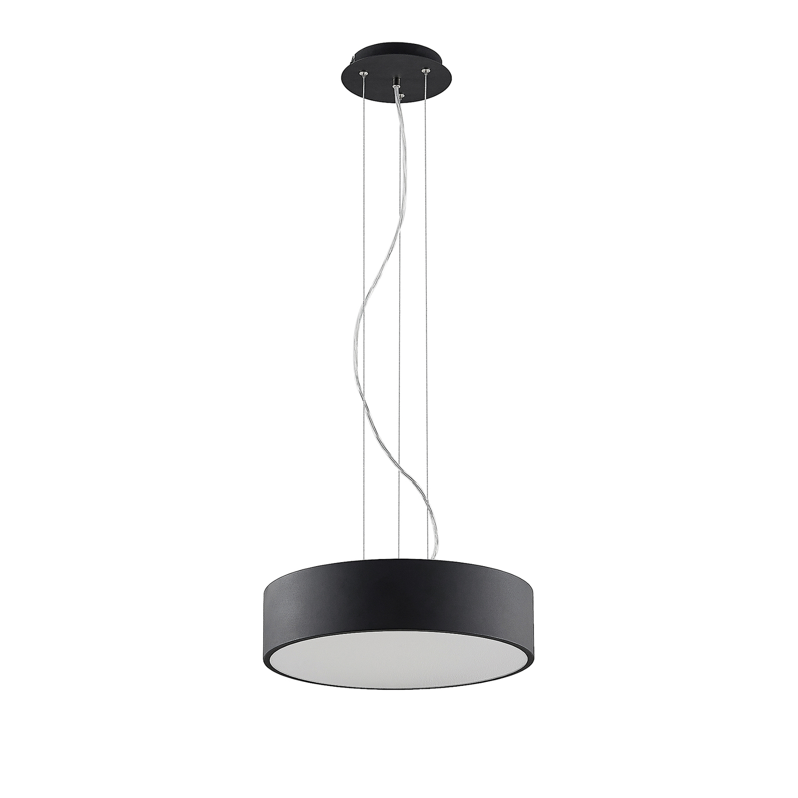 Arcchio Noabelle lampa wisząca LED, czarna, 40 cm