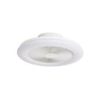 Vedin LED-kattotuuletin, halkaisija 45 cm, RGBW, himmennettävä, valkoinen, DC -