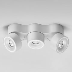EGG DLS Faretto LED Clippo Trio, a 3 luci, bianco, dimmerabile