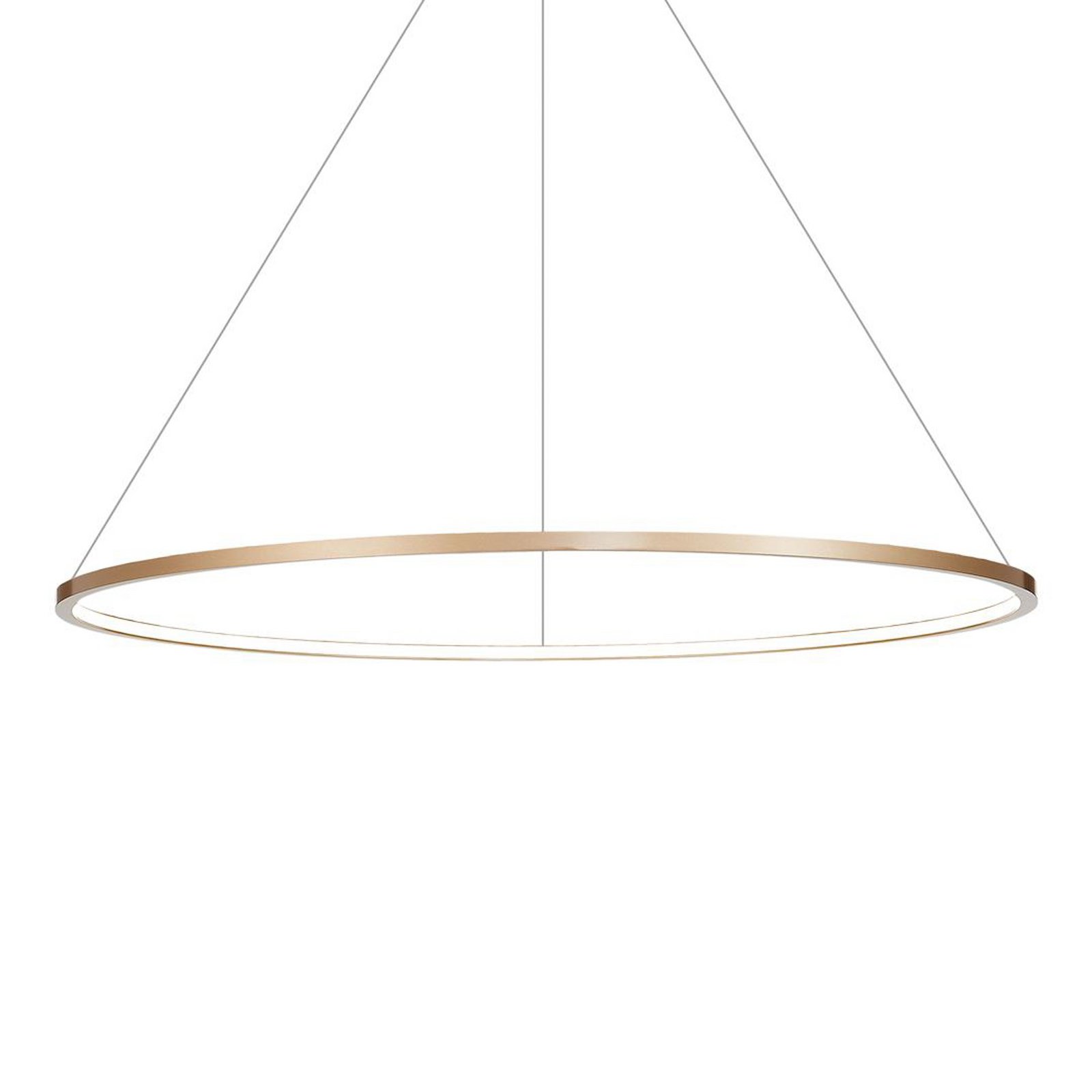 LED-Hängelampe Saturno, Ø 100 cm, goldfarben, 1-fl., 4.000 K