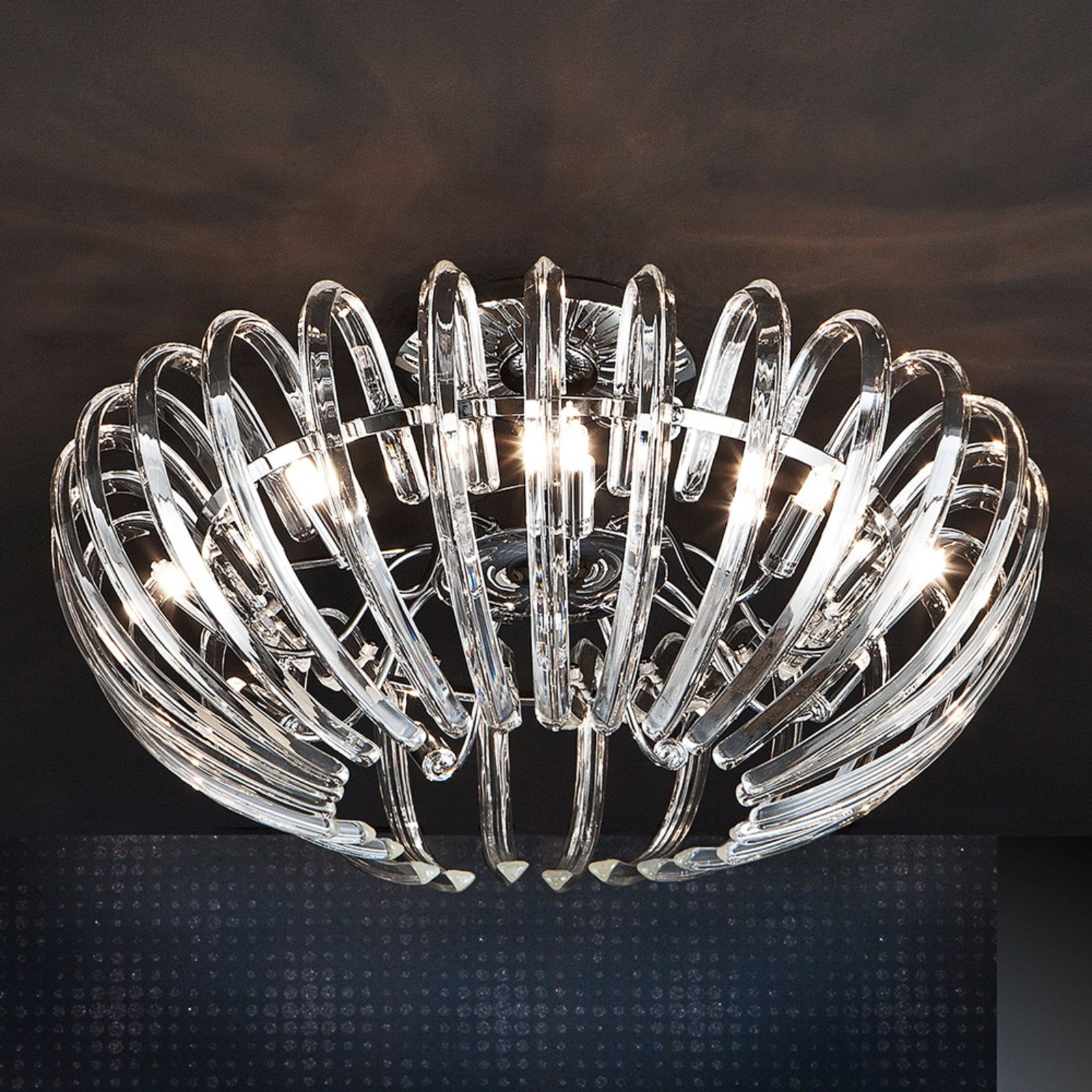 Plafonieră Ariadna cristal transparent