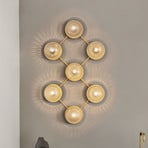 Liila 7 Vegg-/Taklampe Nordic Gold/Optic Clear - Nuura