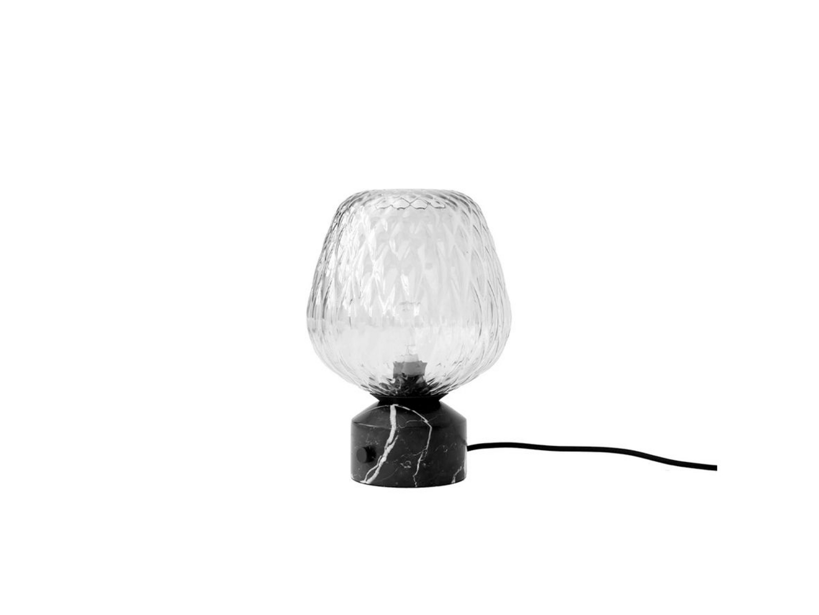 Blown SW6 Stolová Lampa Nero Marquina & Silver Lustre - &Tradition