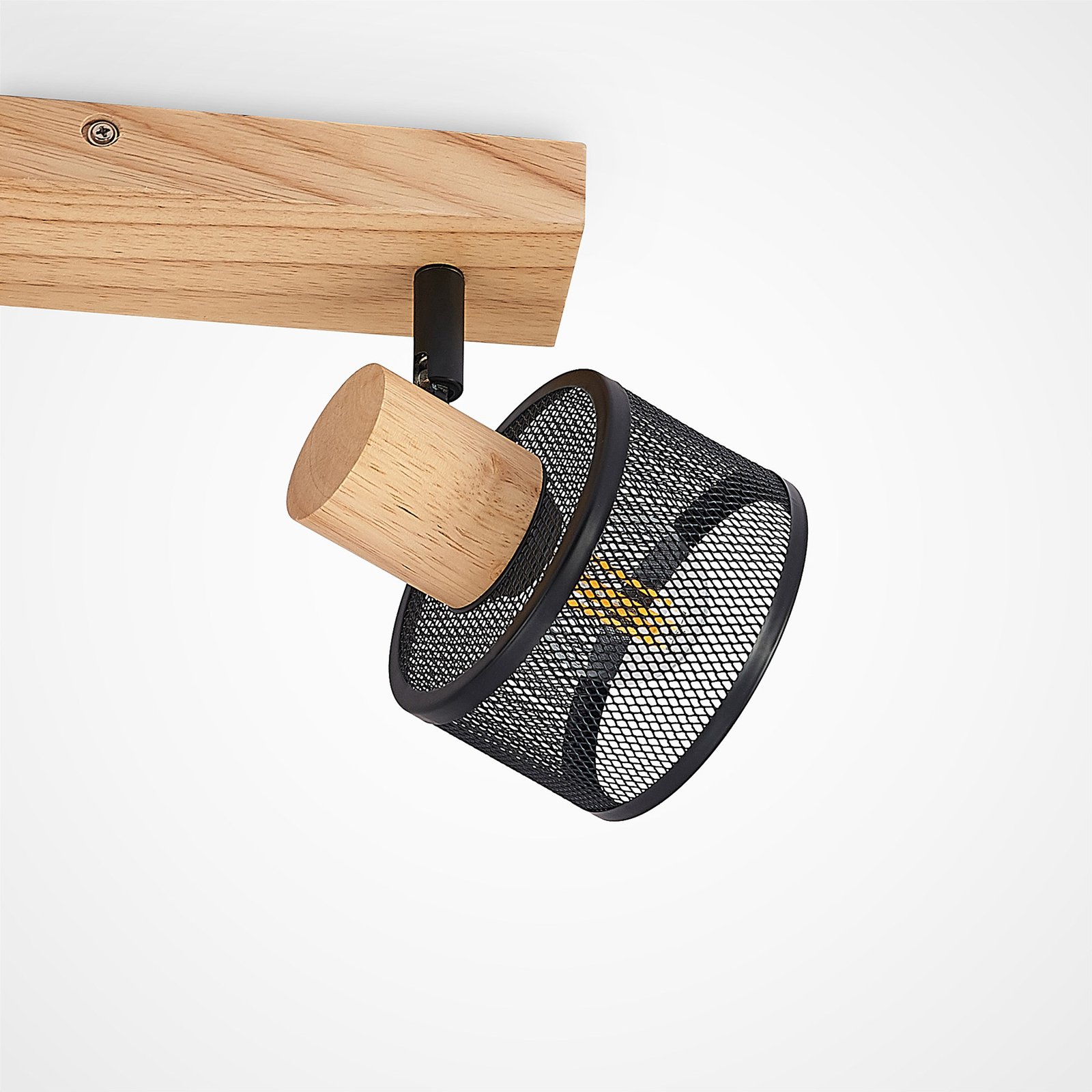Evinora 2 Deckenleuchte Black/Wood - Lindby