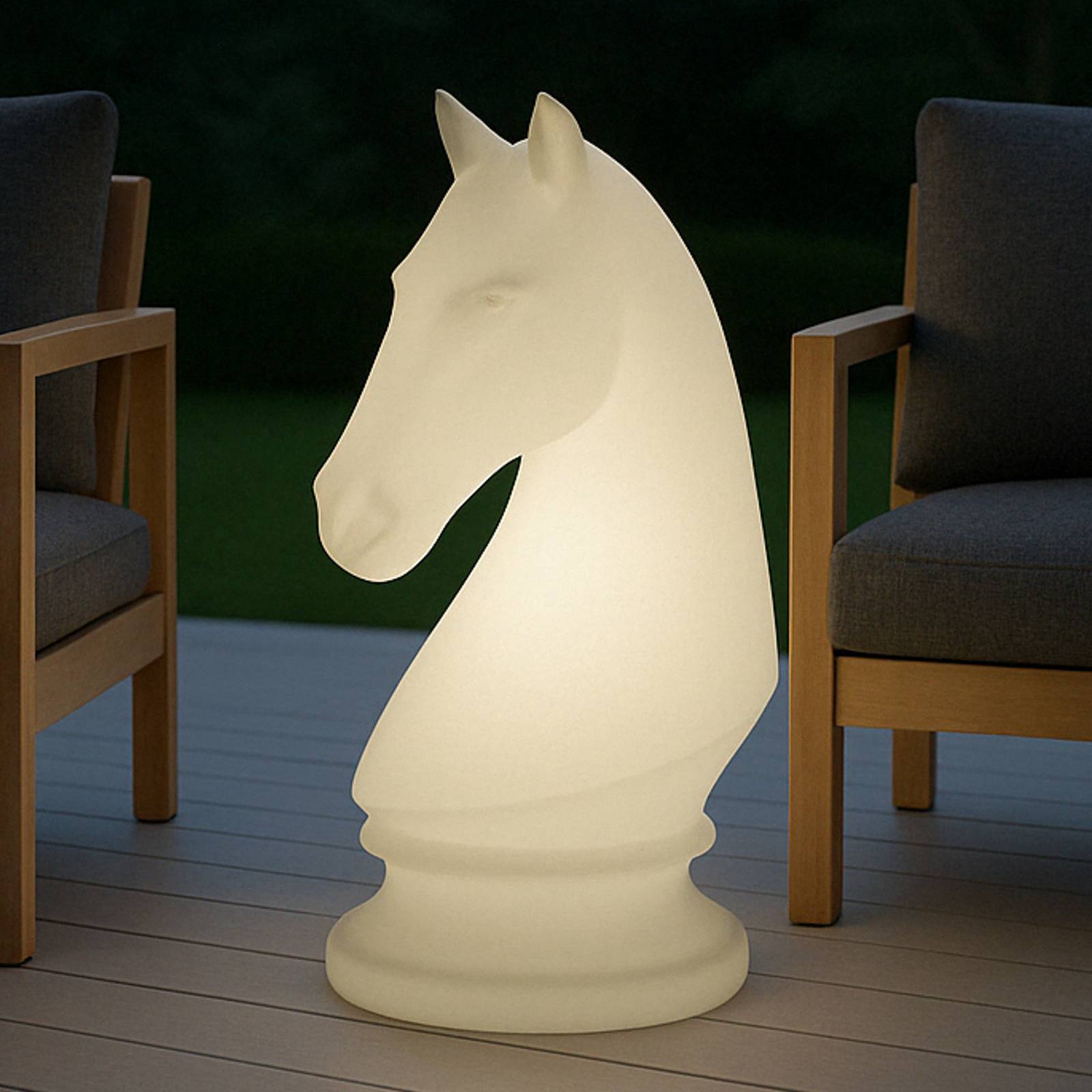 Lucande Terrassenleuchte Cavallo,Kunststoff,weiß, IP65,107cm günstig online kaufen