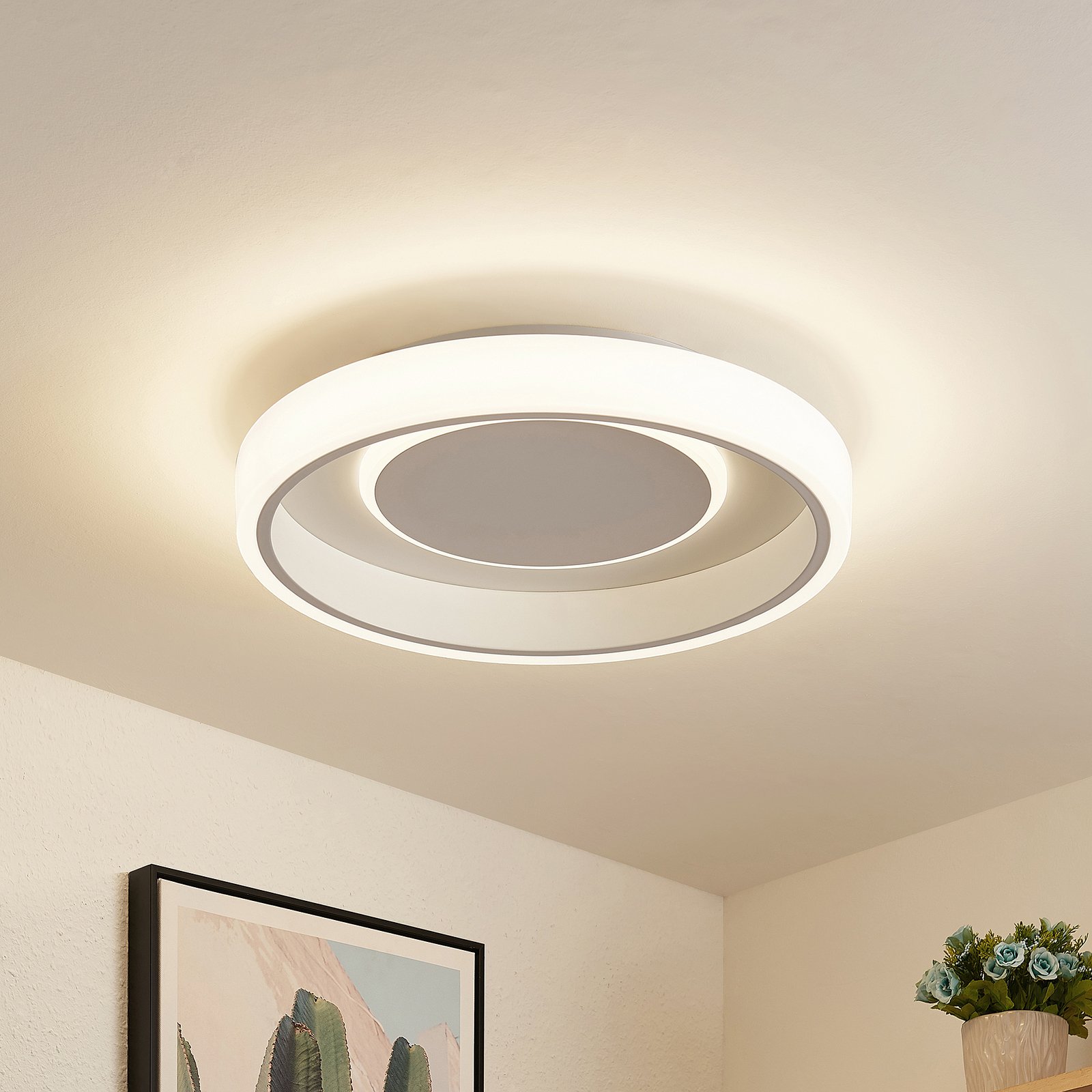 Lindby Wikani LED ceiling light, RGB, CCT dimmable