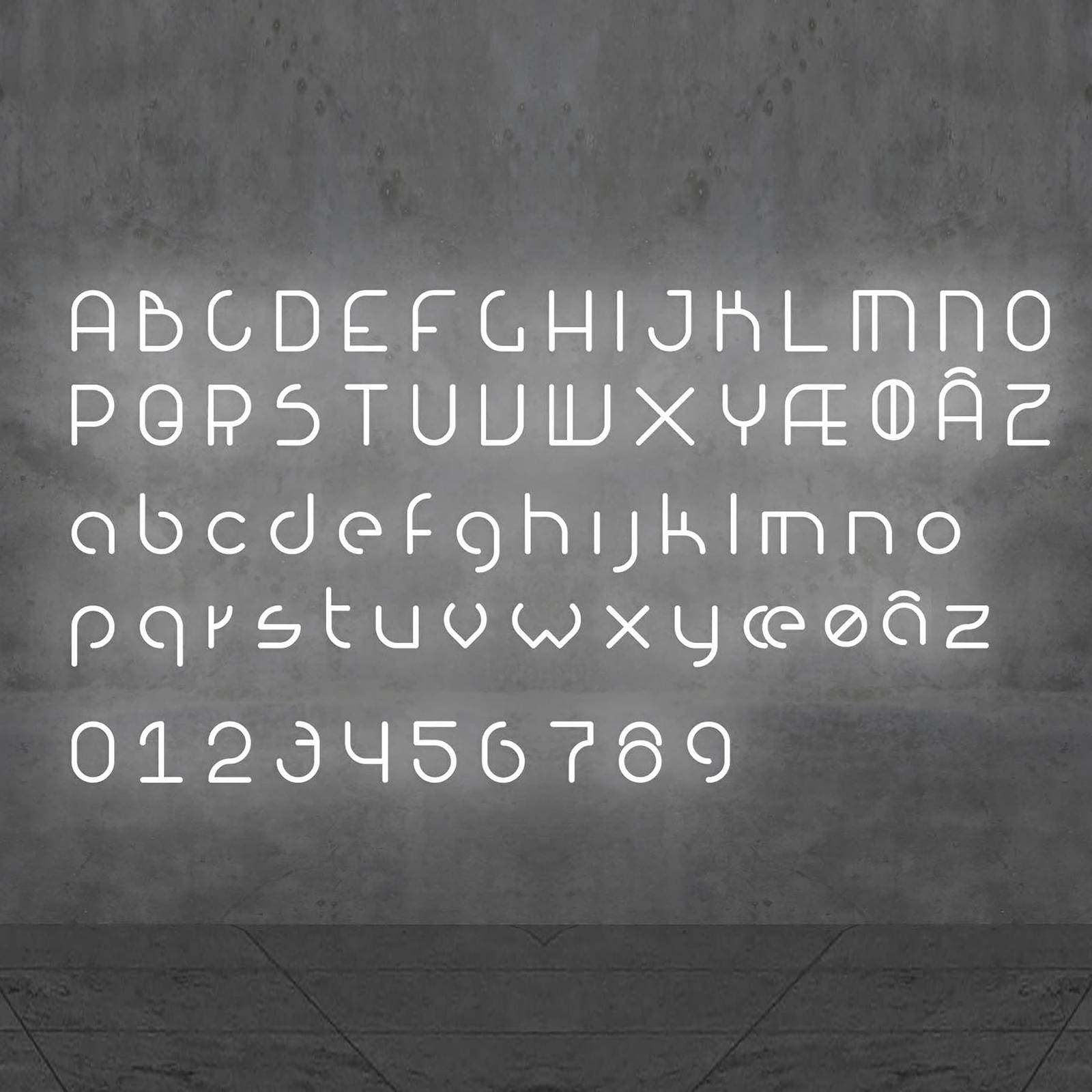 Artemide alphabet of light wand nagy s betű