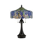 Cobalt bordlampe, blå/lilla, højde 69 cm – QUOIZEL