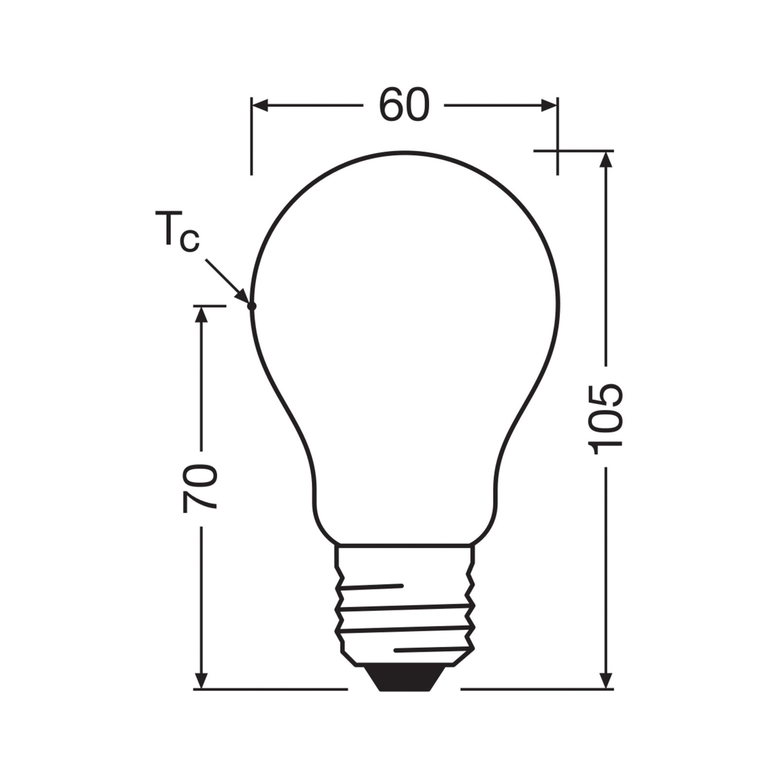 OSRAM LED lamp mat E27 3,8W 4000K 806lm dimbaar