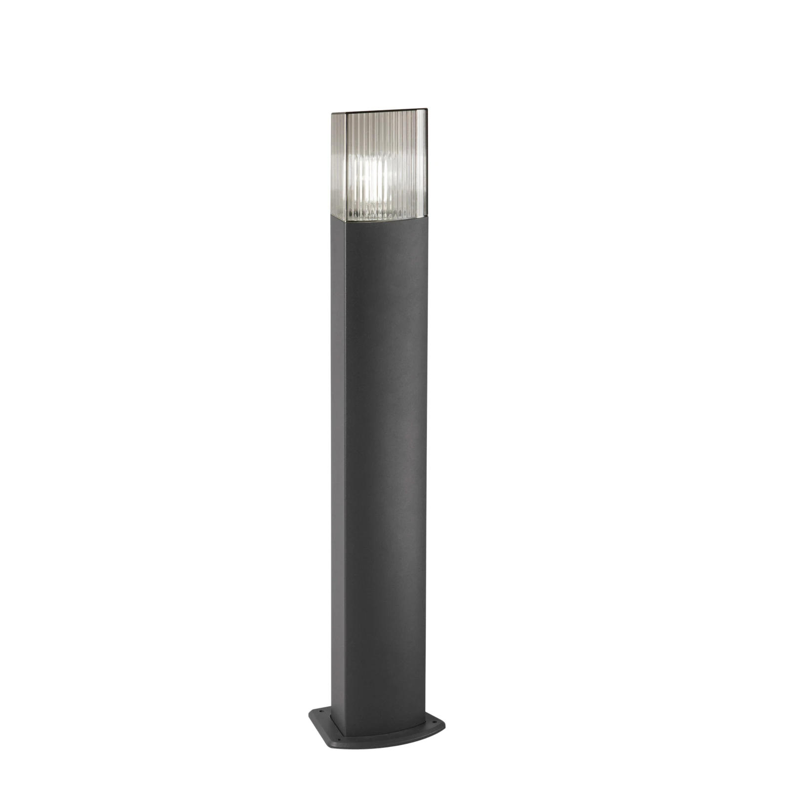 Väglampa DARK, antracit/rökgrå, stål, sensor