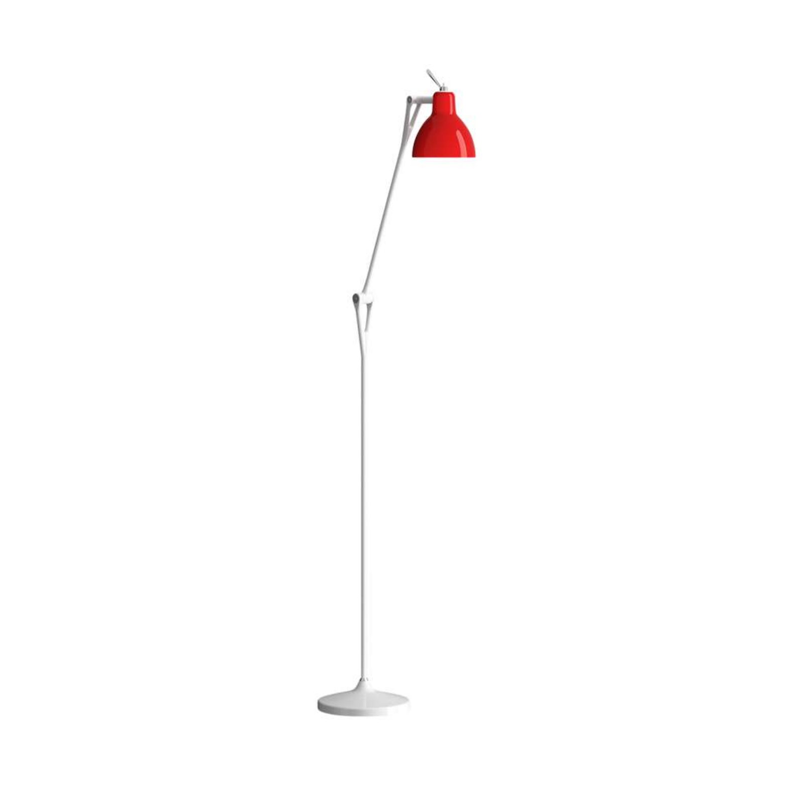 Luxy F1 Floor Lamp White/Red - Rotaliana