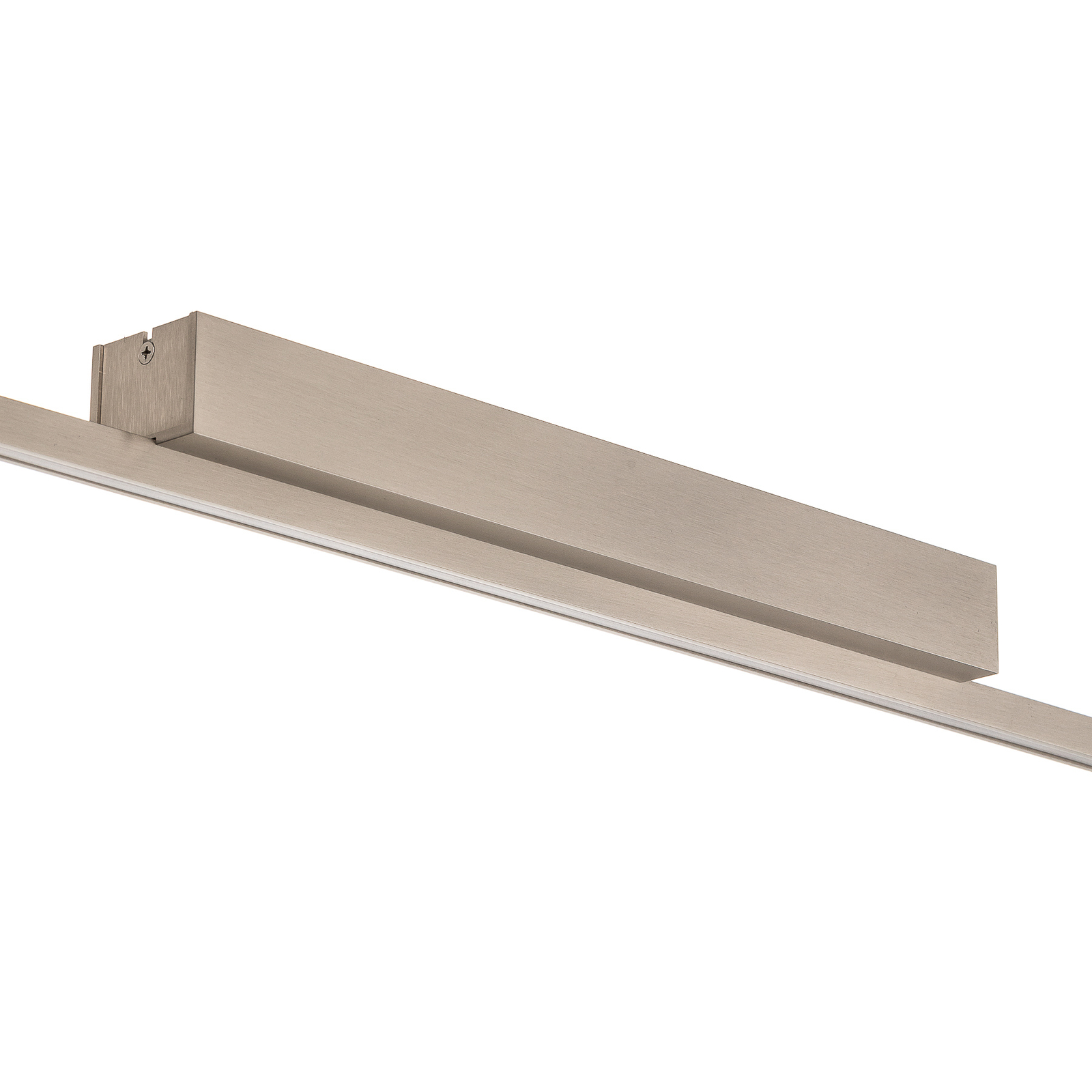 Stropné svietidlo Quitani LED Tolu, nikel, dĺžka 118 cm