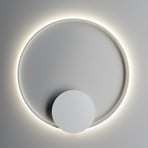 Fabbian Olympic aplique LED 3.000K Ø80cm blanco