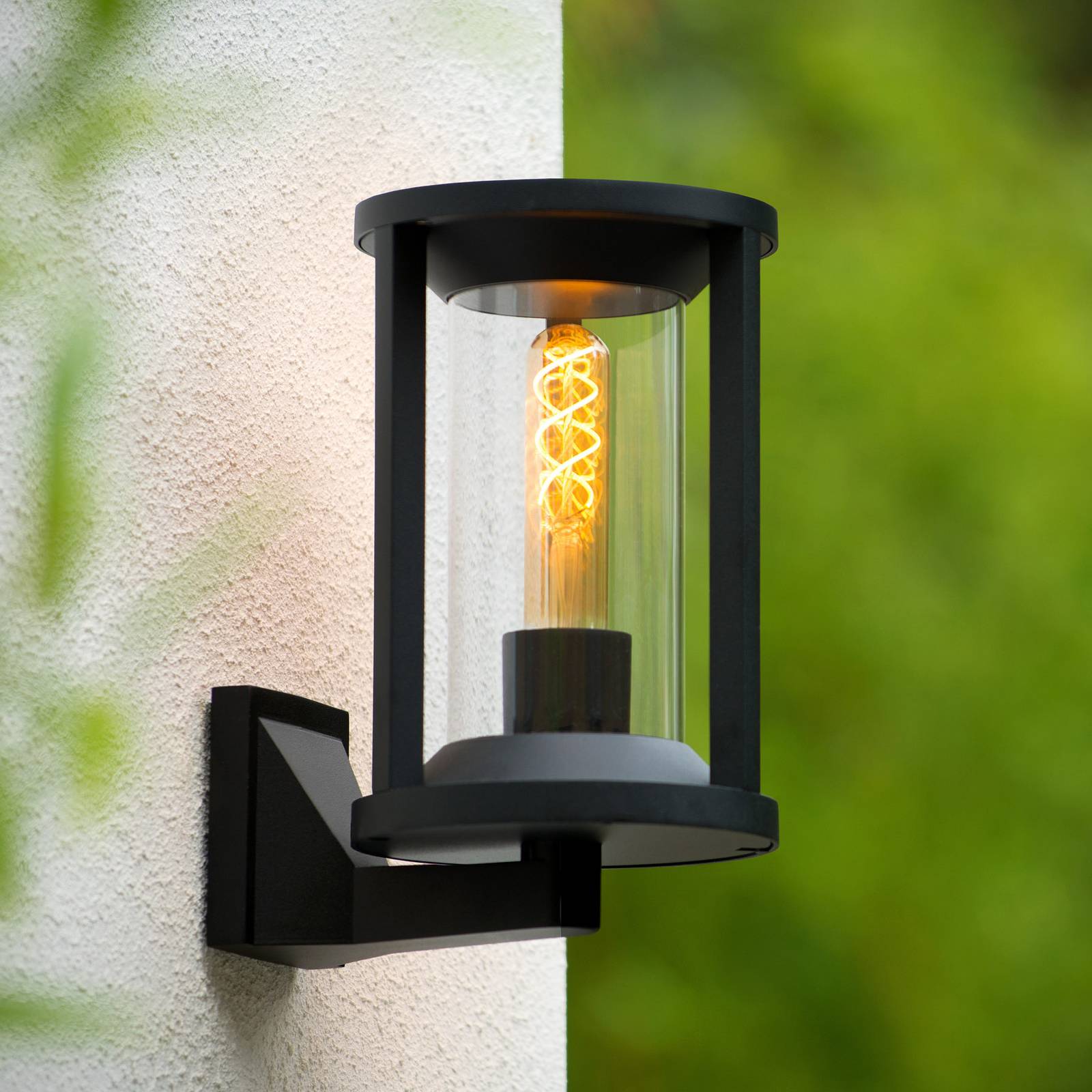 Lucide buitenwandlamp Cadix van drukgegoten aluminium, pvc, E27, 15 W, B: 16 cm, H: 27.6 cm