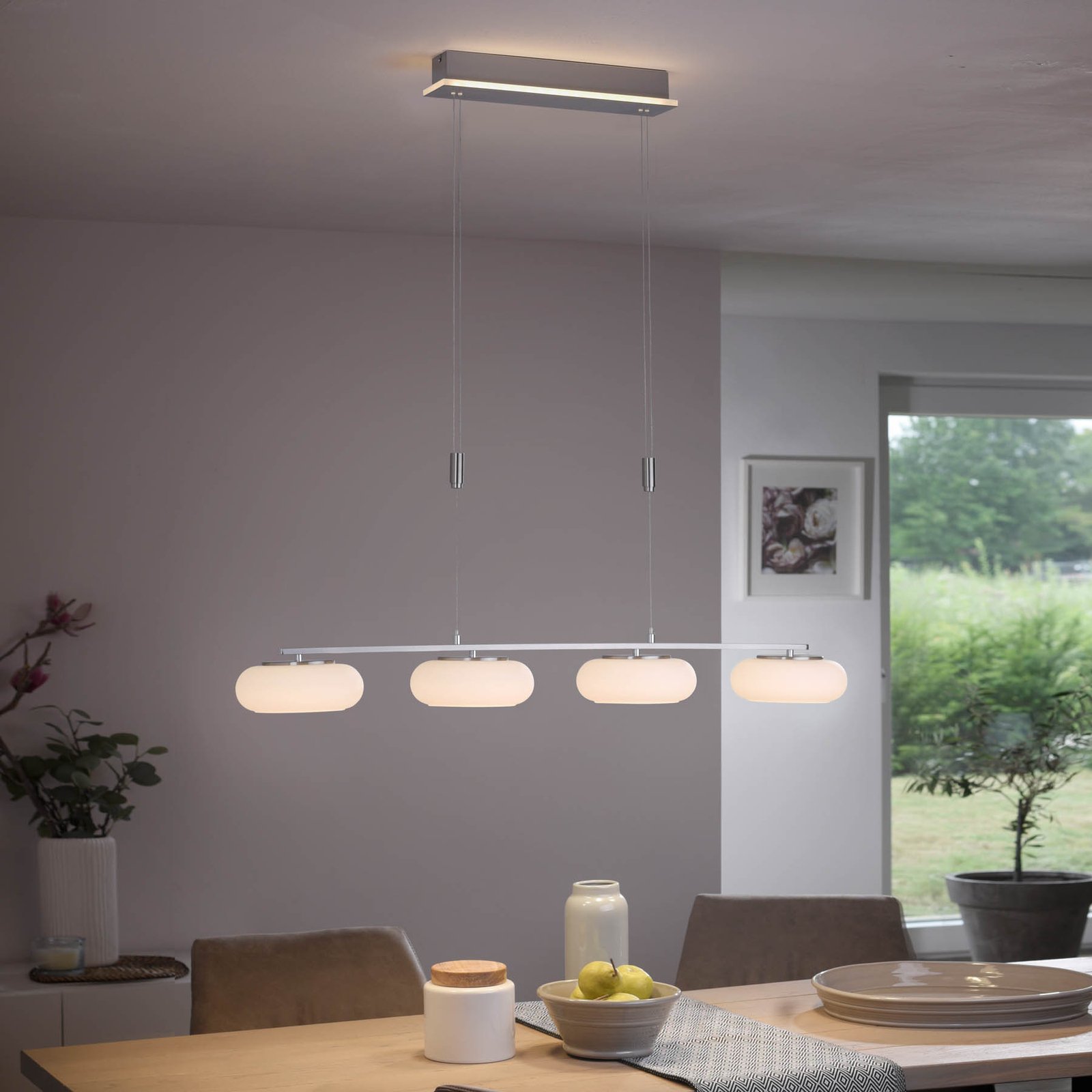 Paul Neuhaus Q-ETIENNE LED-hængelampe, 4 lyskilder