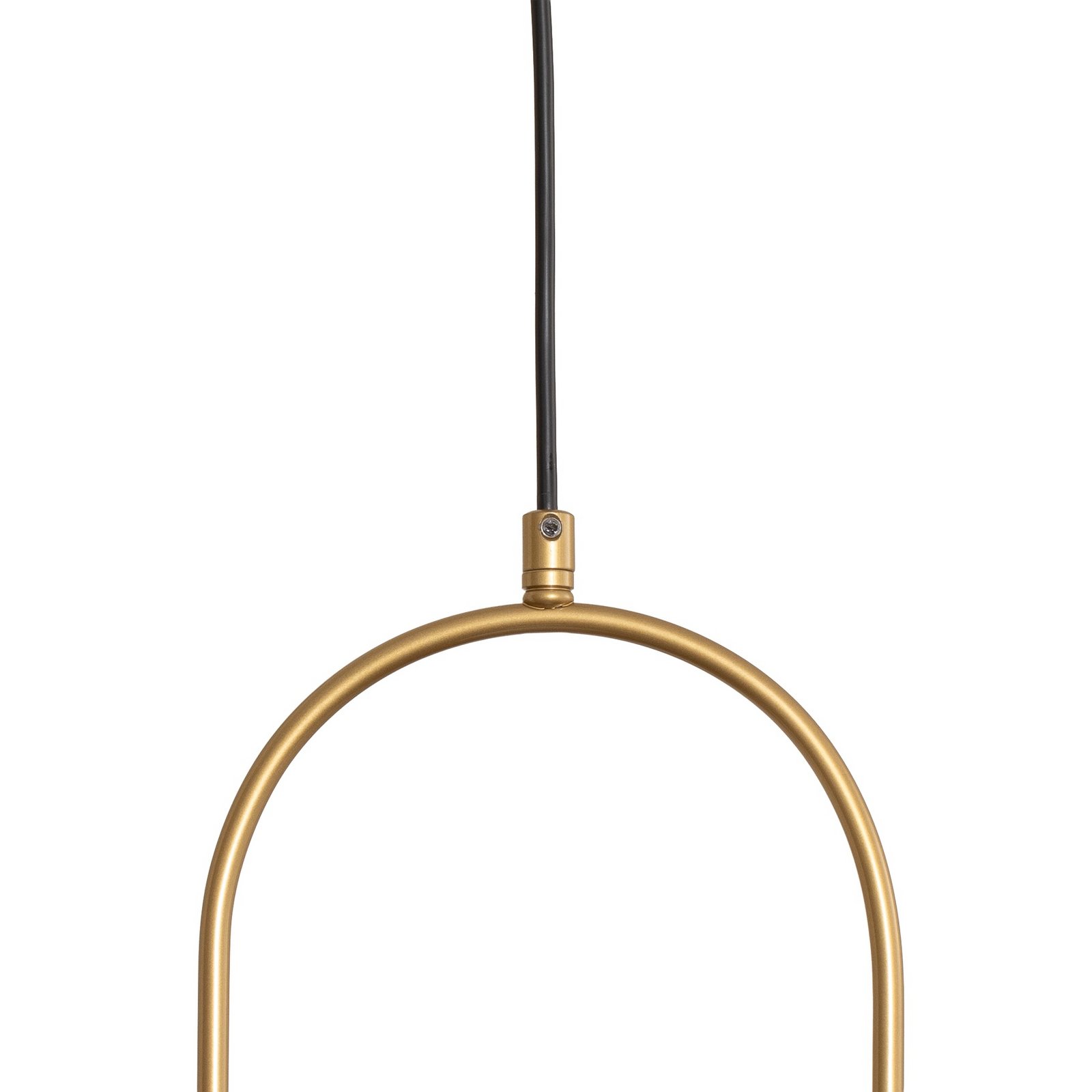 Mudoni pendant light, gold/white, glass, metal, E27 Mudoni pendant light, gold/white, glass, metal, E27