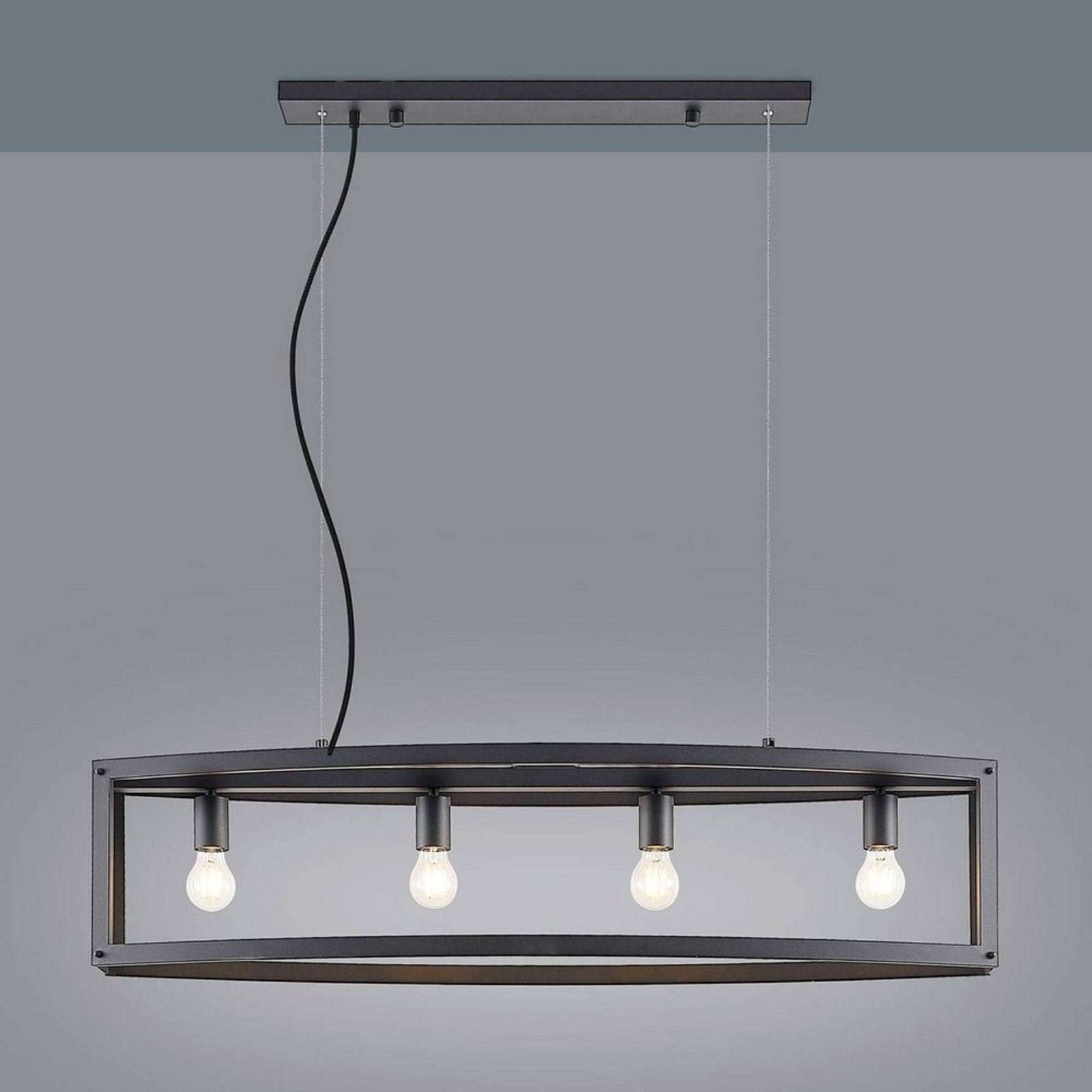 Mizgin 4 Lustră Pendul Black - Lindby