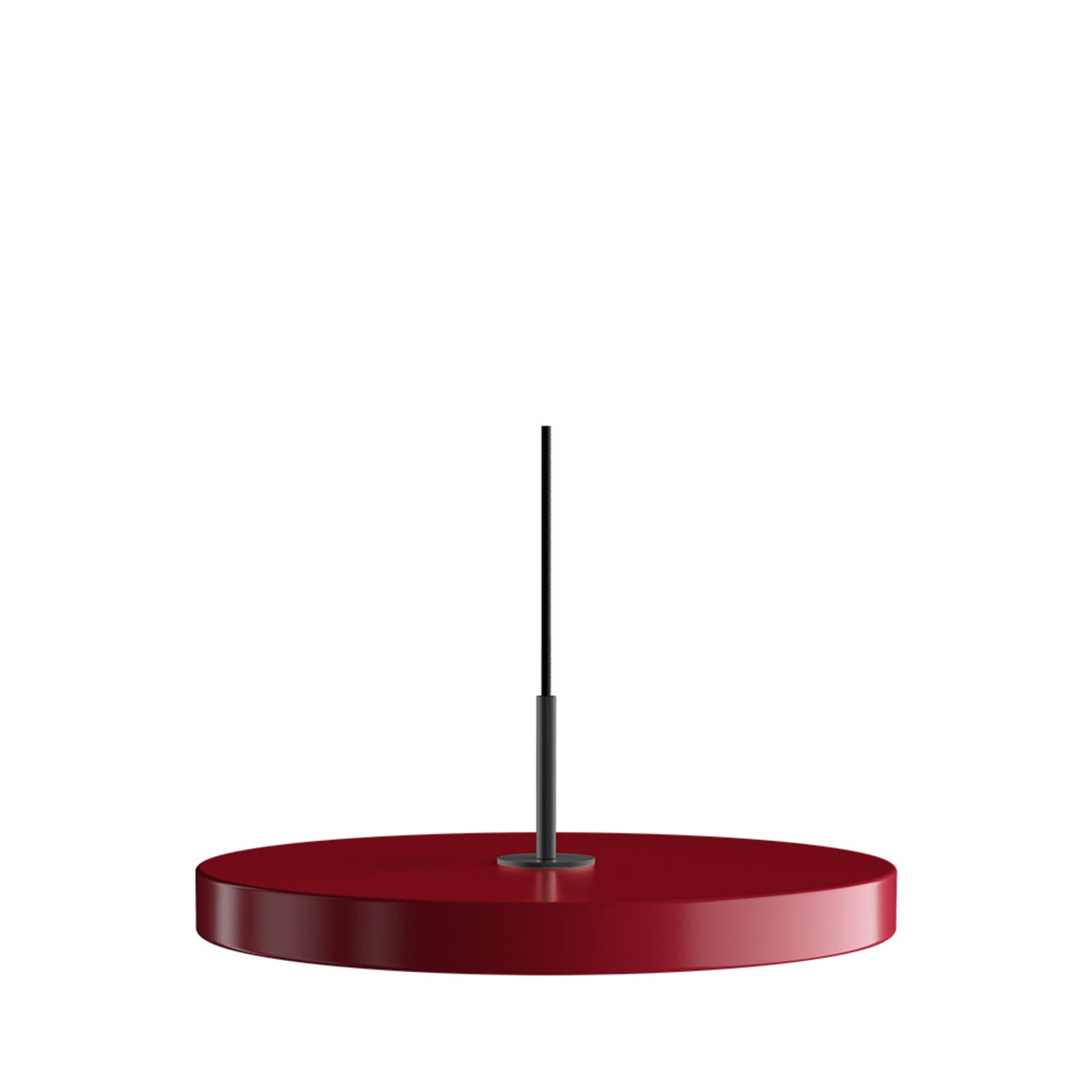Asteria Plus Pendel Medium Ruby Red/Black Top UMAGE - Stue - Metal billede