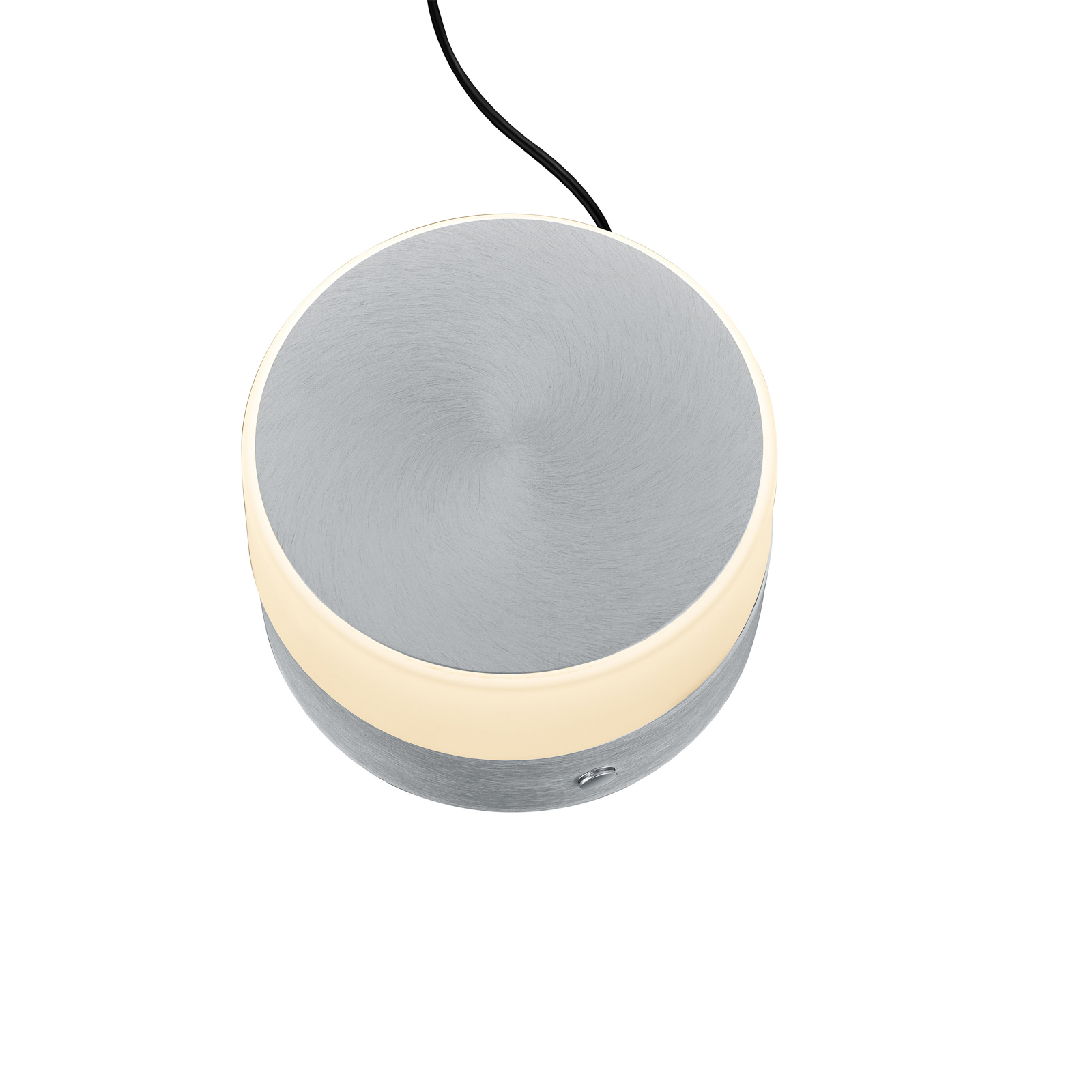 BANKAMP Button stolná LED lampa výška 11 cm hliník