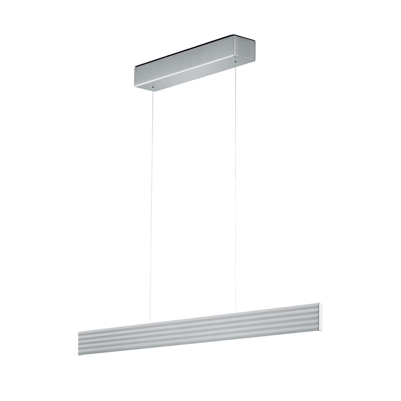 LED-hänglampa Fara, upp/ner, längd 112cm nickel