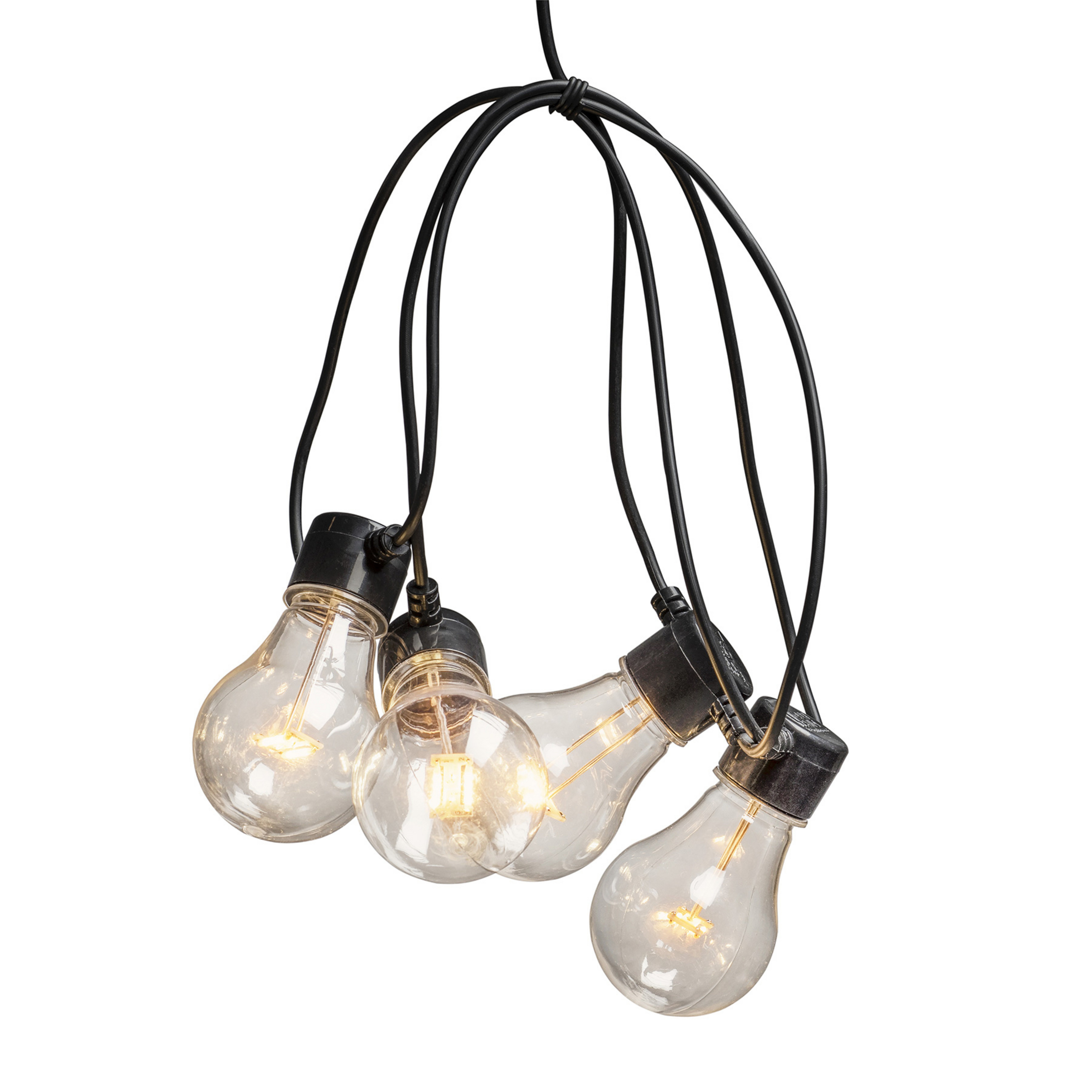 Lichterkette Biergarten 20x Birne klar bernstein