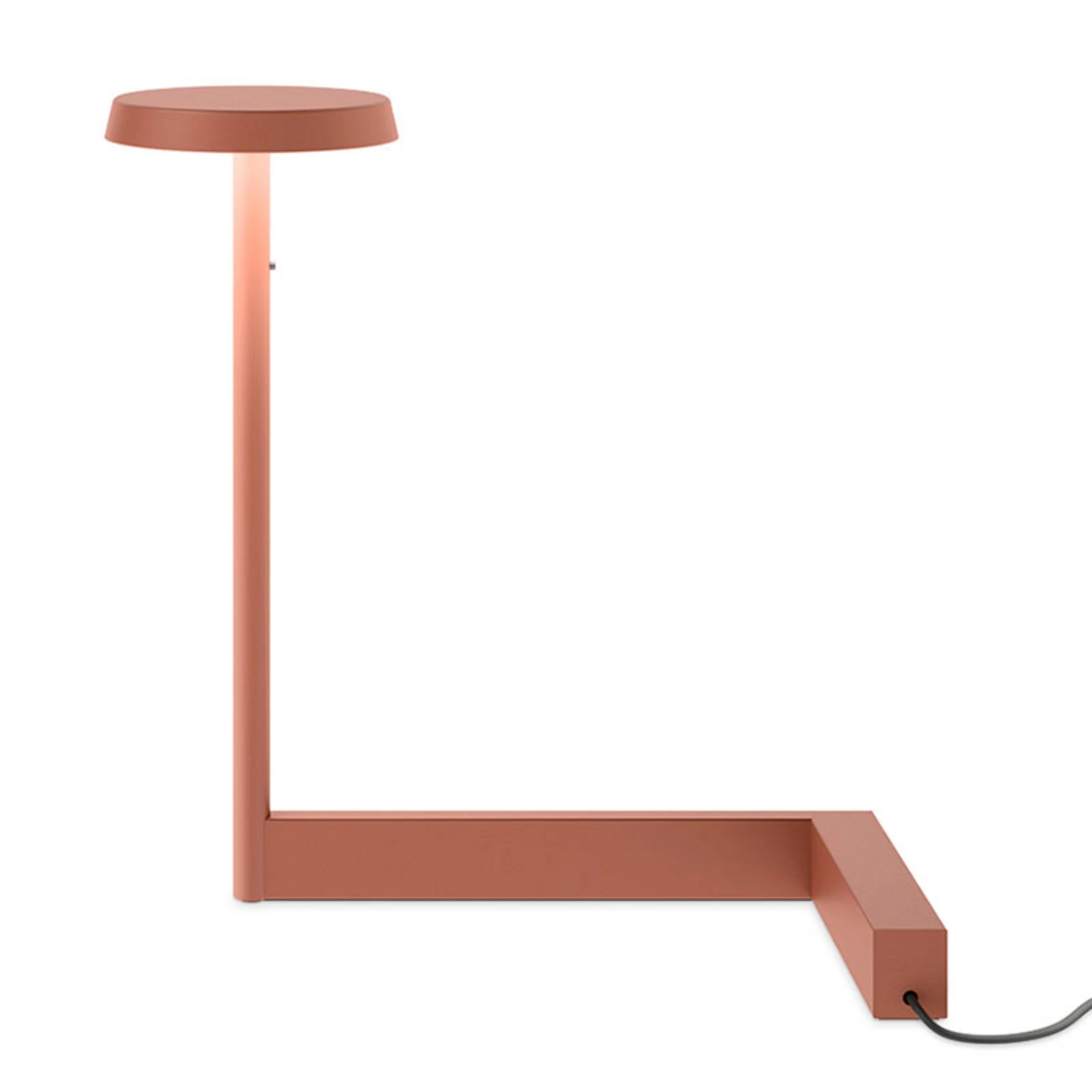 Vibia Плоска LED настолна лампа с височина 30 cm теракота