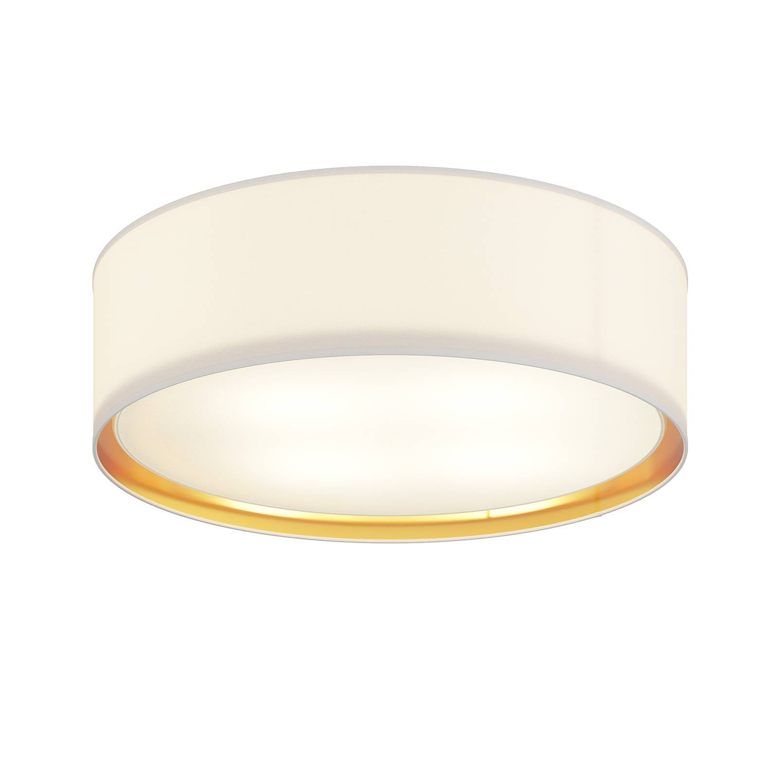 Deckenleuchte Bilbao, weiß/gold, Ø 60 cm